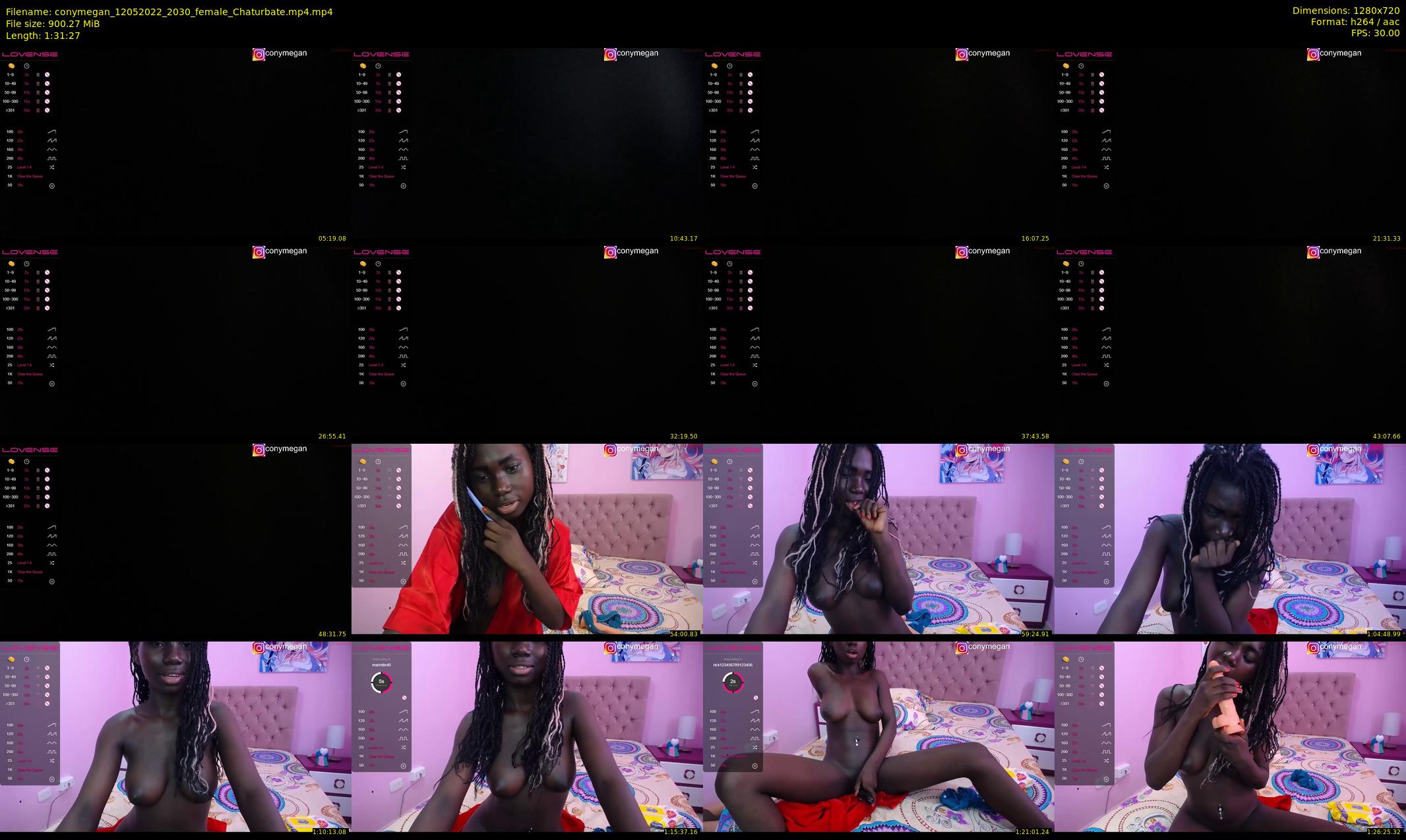 conymegan — 92 minute Chaturbate female cam show recording, 720p, May 12, 2022