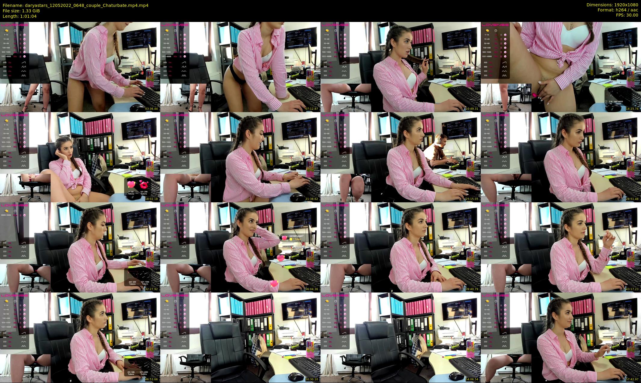 daryastars — 62 minute Chaturbate couple cam show recording, 1080p, May 12, 2022