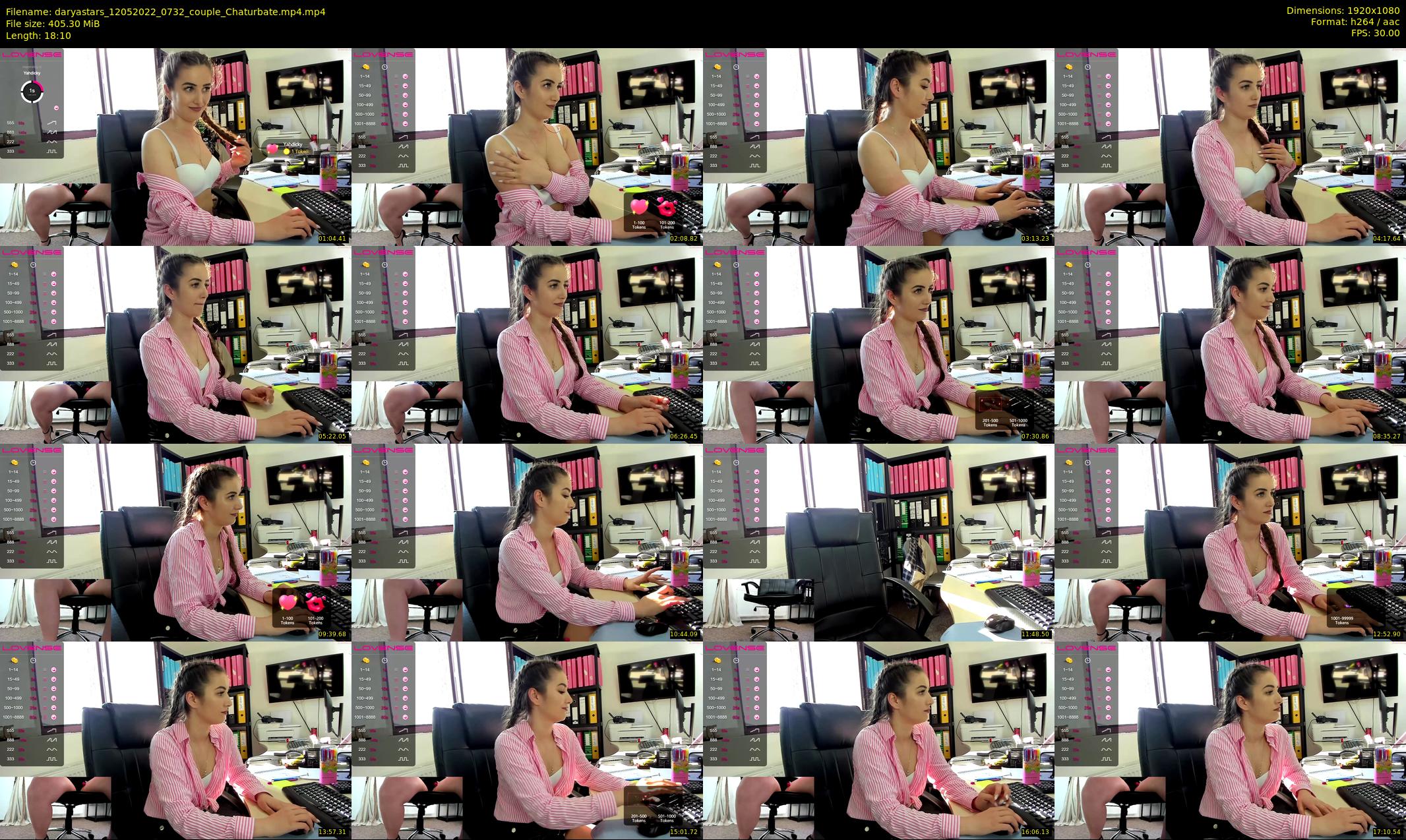 daryastars — 19 minute Chaturbate couple cam show recording, 1080p, May 12, 2022