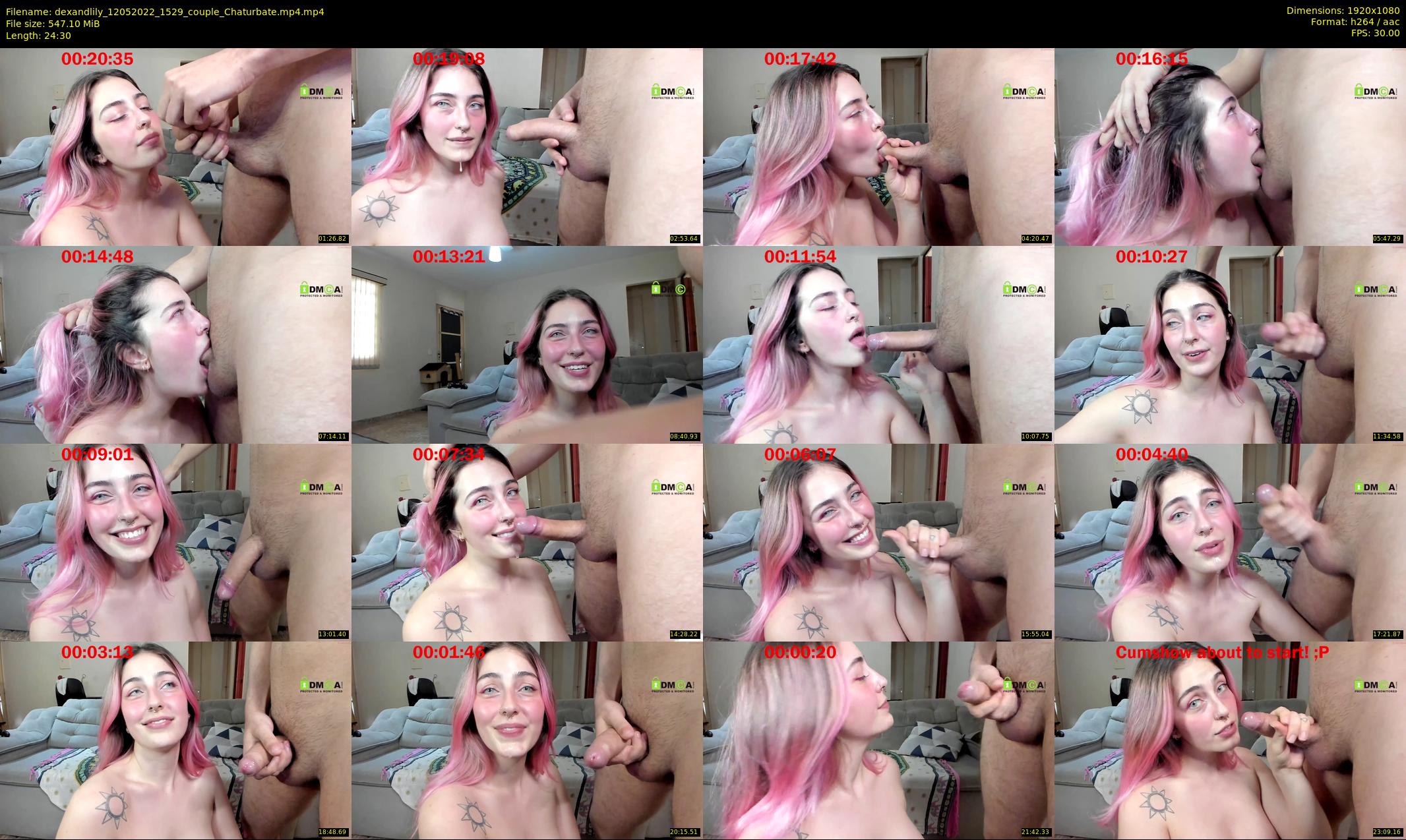 dexandlily — 25 minute Chaturbate couple cam show recording, 1080p, May 12, 2022
