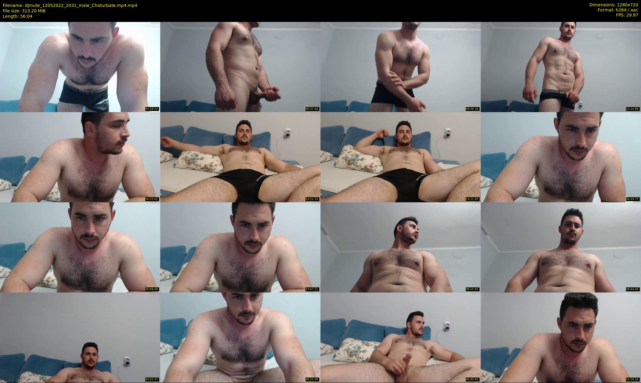djmute — 57 minute Chaturbate male cam show recording, 720p, May 12, 2022