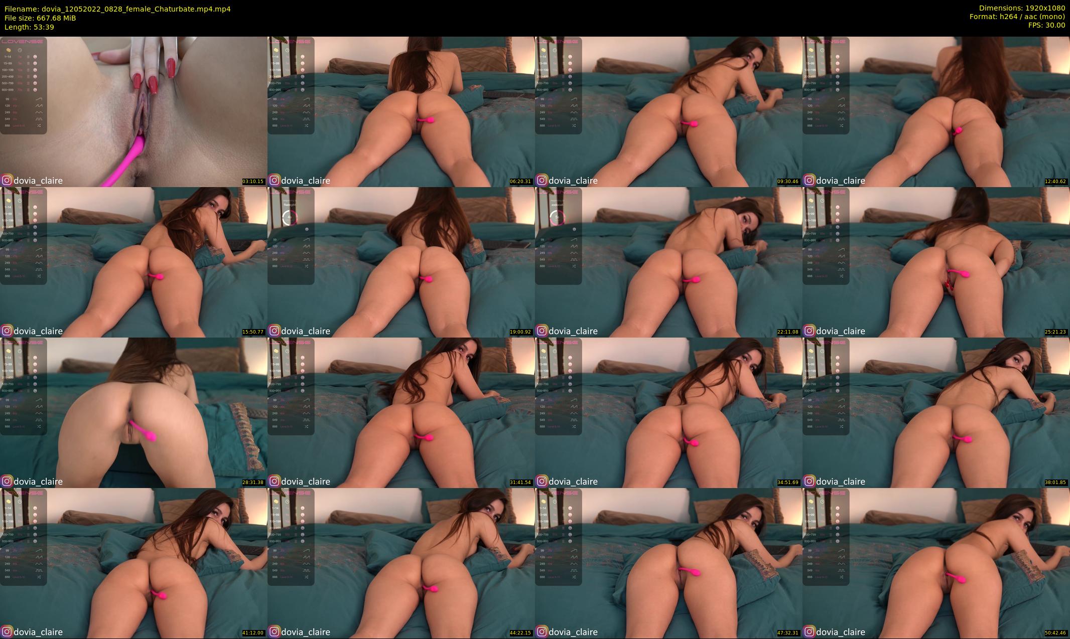 dovia — 54 minute Chaturbate female cam show recording, 1080p, May 12, 2022