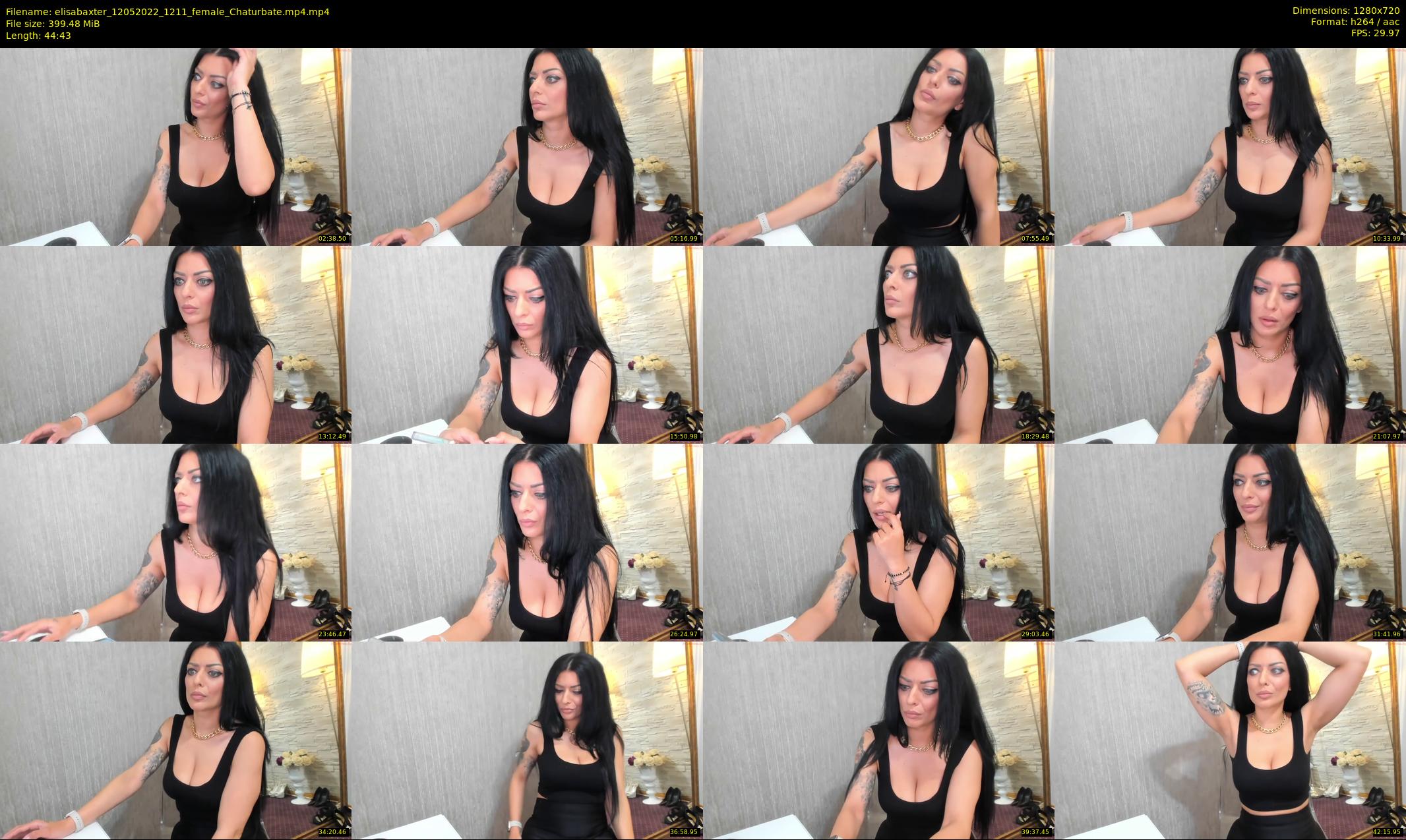 elisabaxter — 45 minute Chaturbate female cam show recording, 720p, May 12, 2022