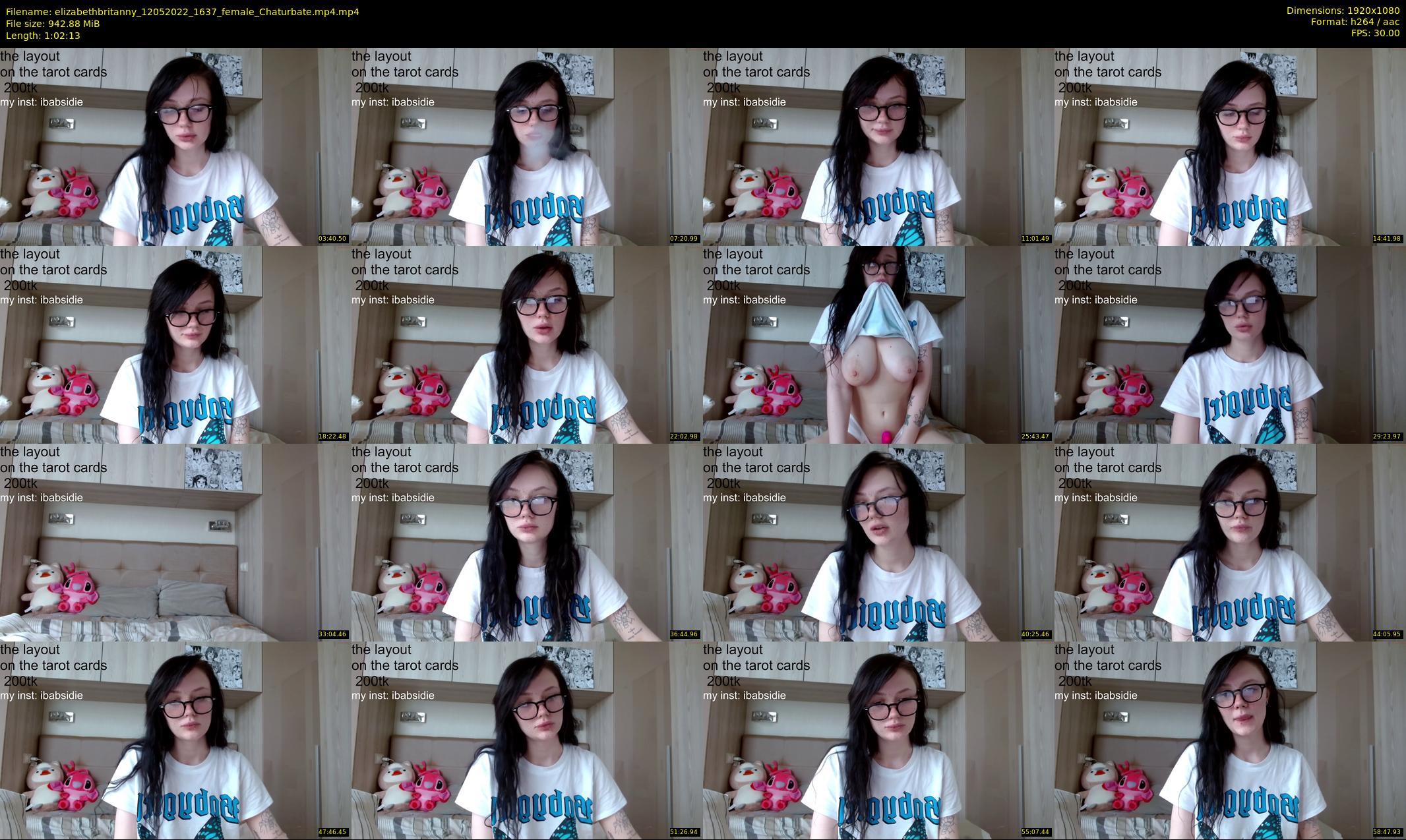 elizabethbritanny — 63 minute Chaturbate female cam show recording, 1080p, May 12, 2022