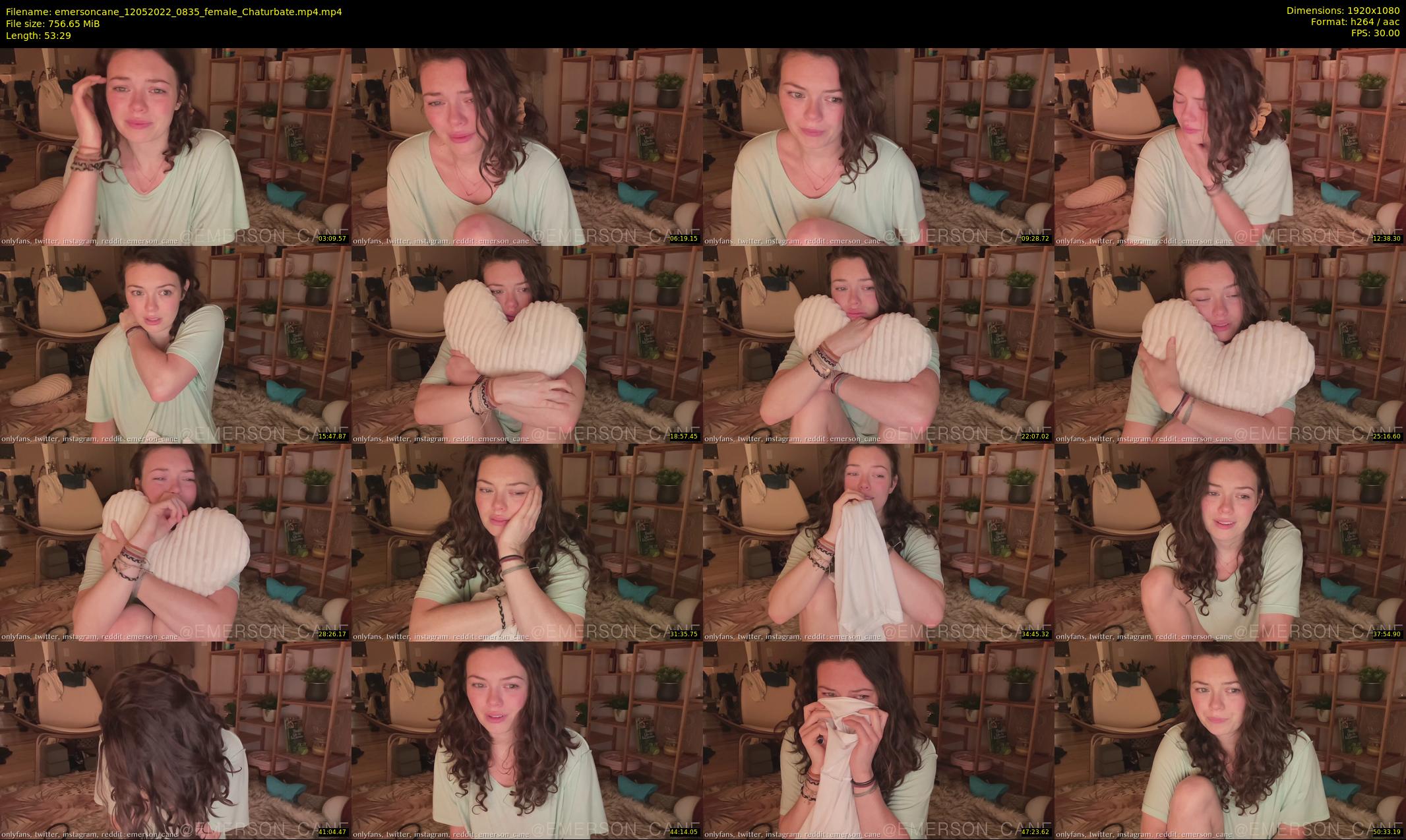 emersoncane — 54 minute Chaturbate female cam show recording, 1080p, May 12, 2022