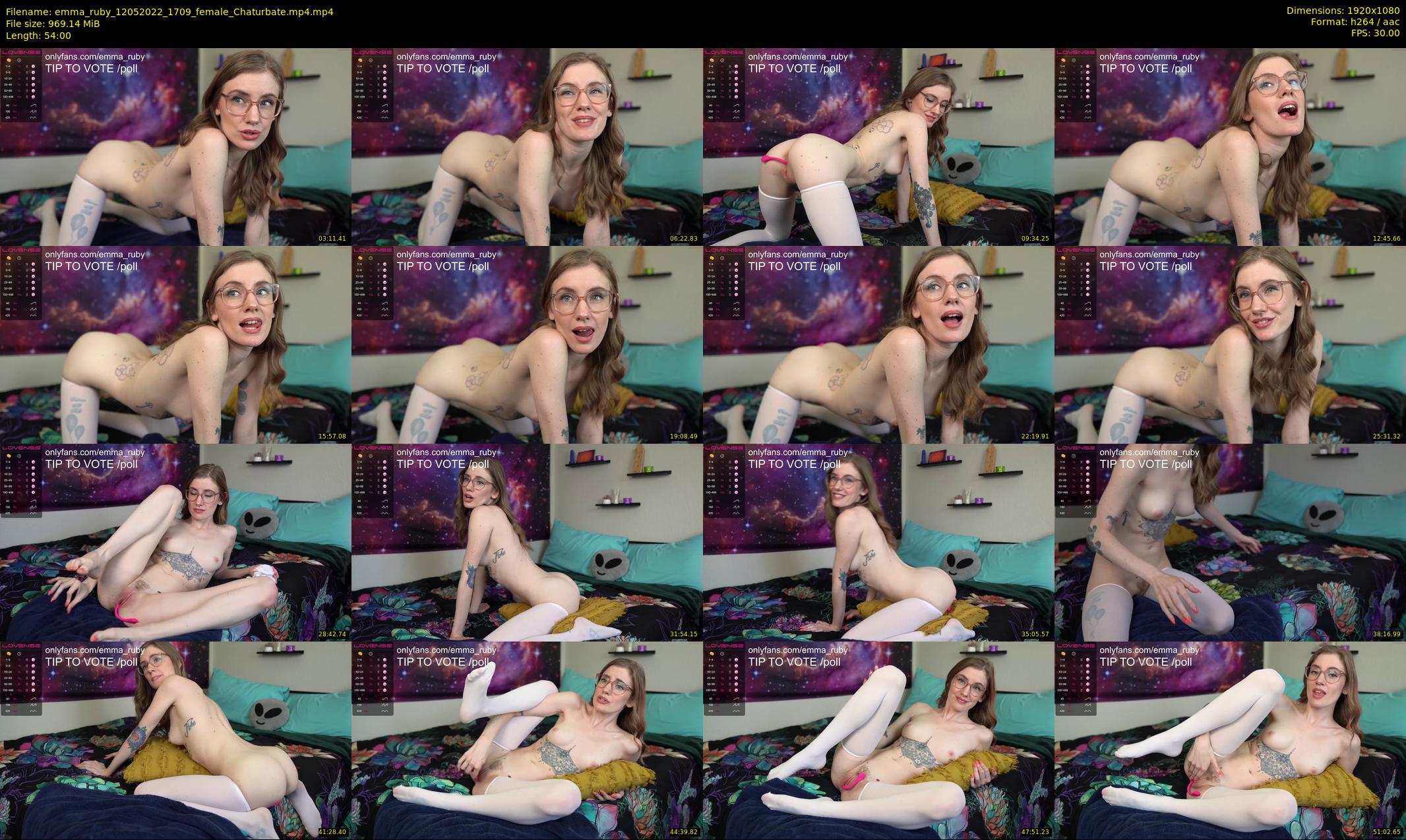 emma_ruby — 54 minute Chaturbate female cam show recording, 1080p, May 12, 2022