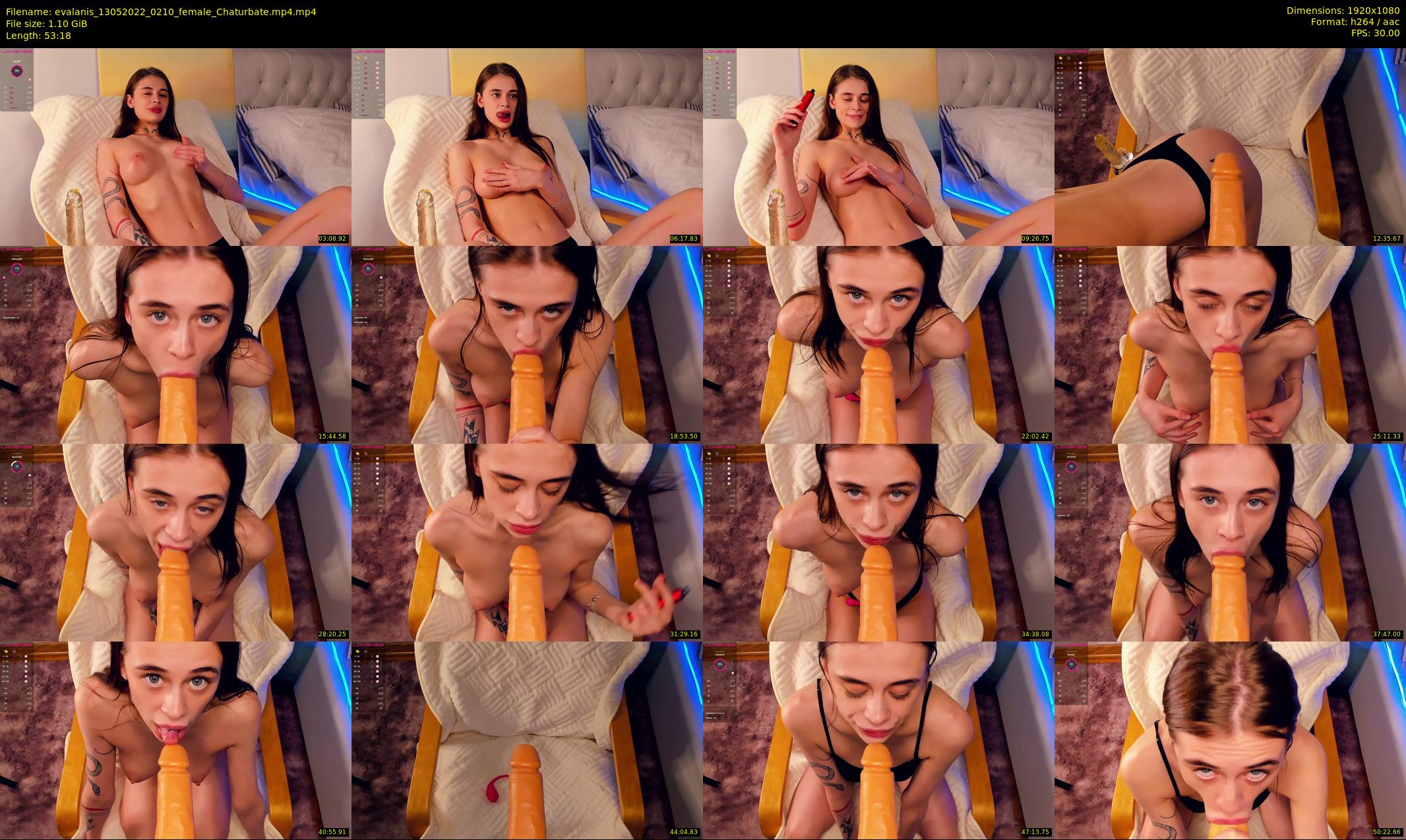 evalanis — 54 minute Chaturbate couple cam show recording, 1080p, May 13, 2022
