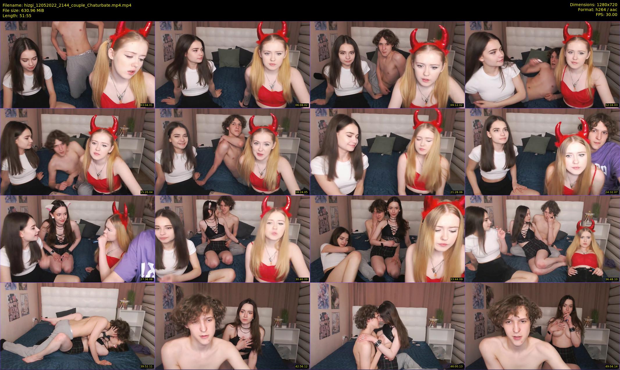 hizgi — 52 minute Chaturbate couple cam show recording, 720p, May 12, 2022