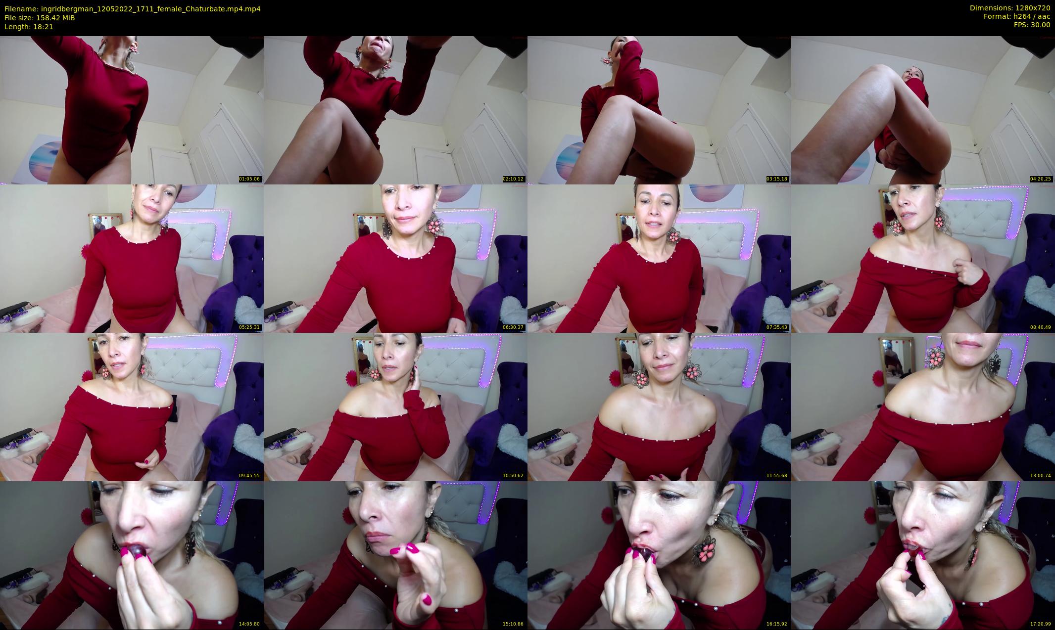 ingridbergman — 19 minute Chaturbate female cam show recording, 720p, May 12, 2022