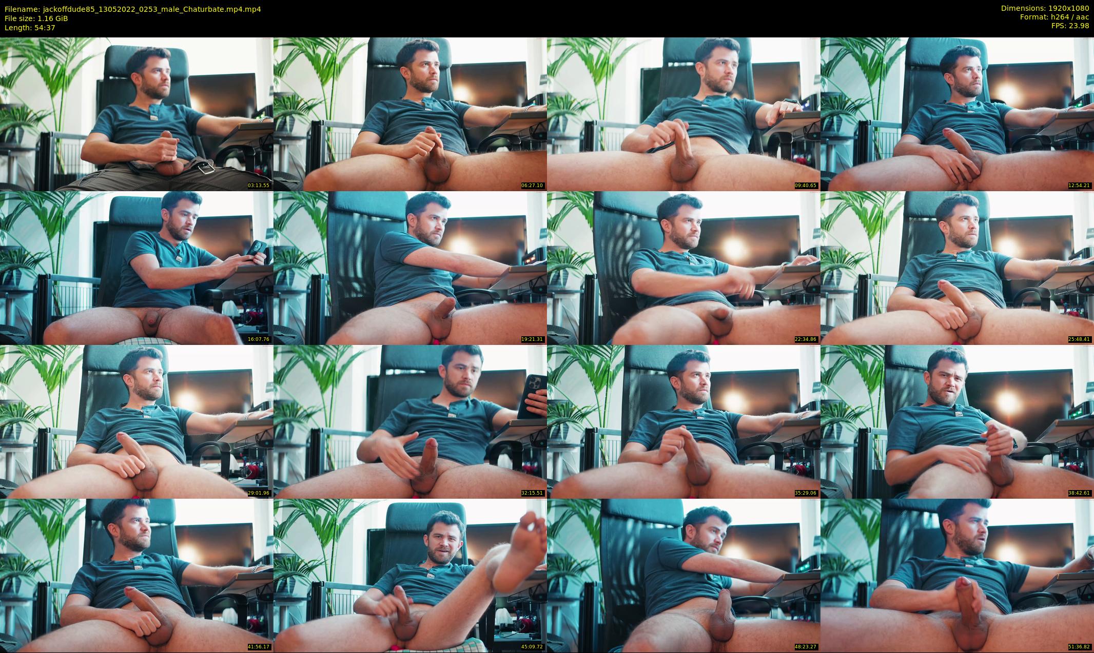jackoffdude85 — 55 minute Chaturbate male cam show recording, 1080p, May 13, 2022