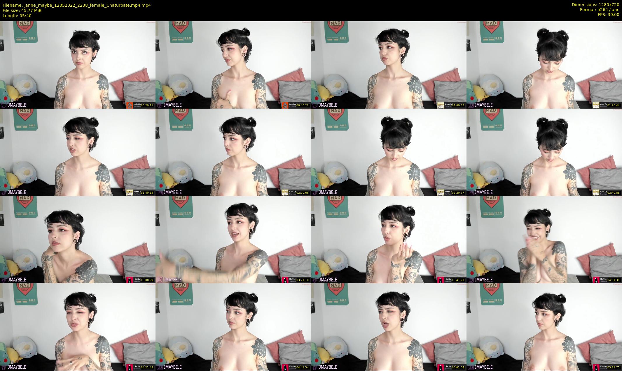 janne_maybe — 6 minute Chaturbate female cam show recording, 720p, May 12, 2022