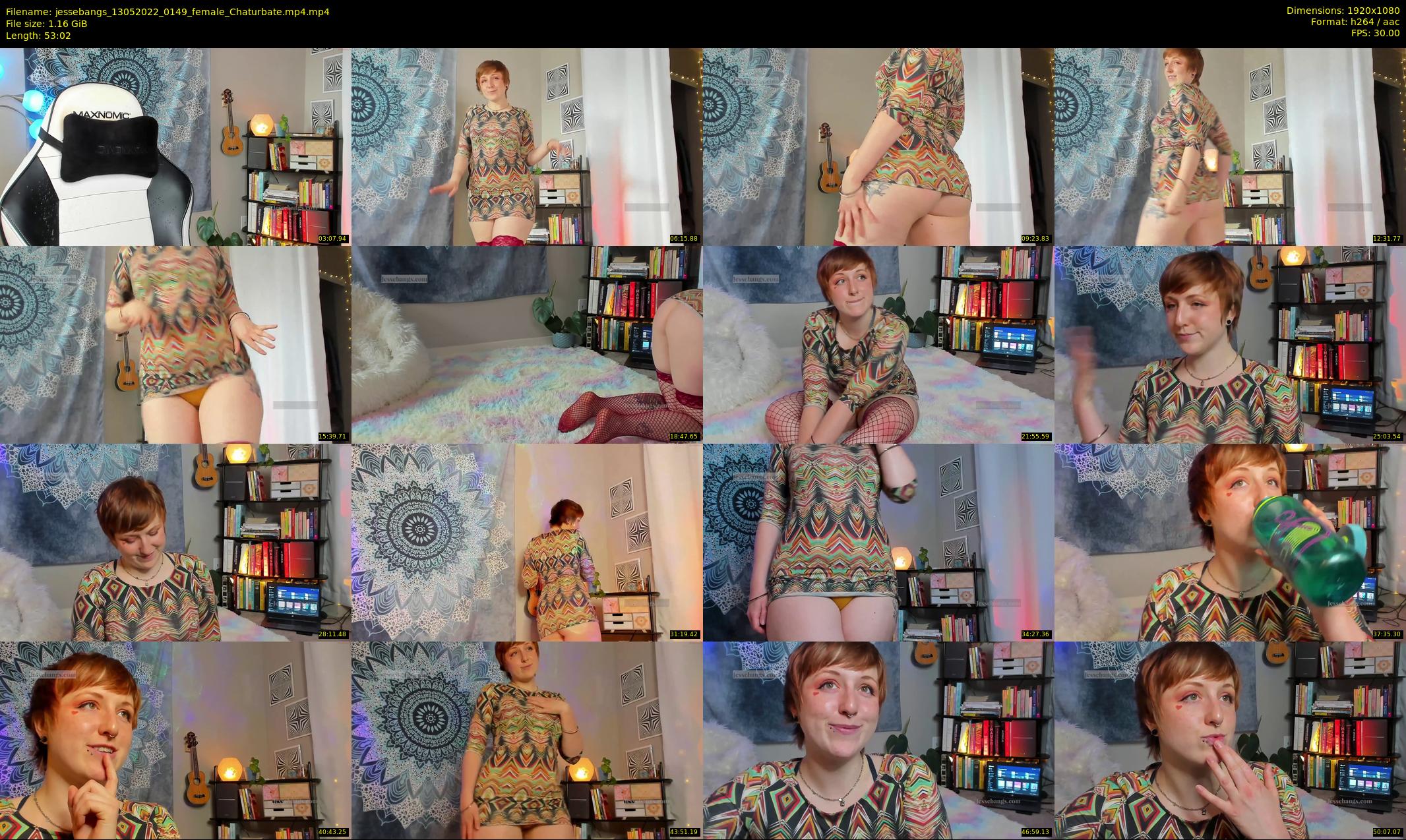 jessebangs — 54 minute Chaturbate female cam show recording, 1080p, May 13, 2022