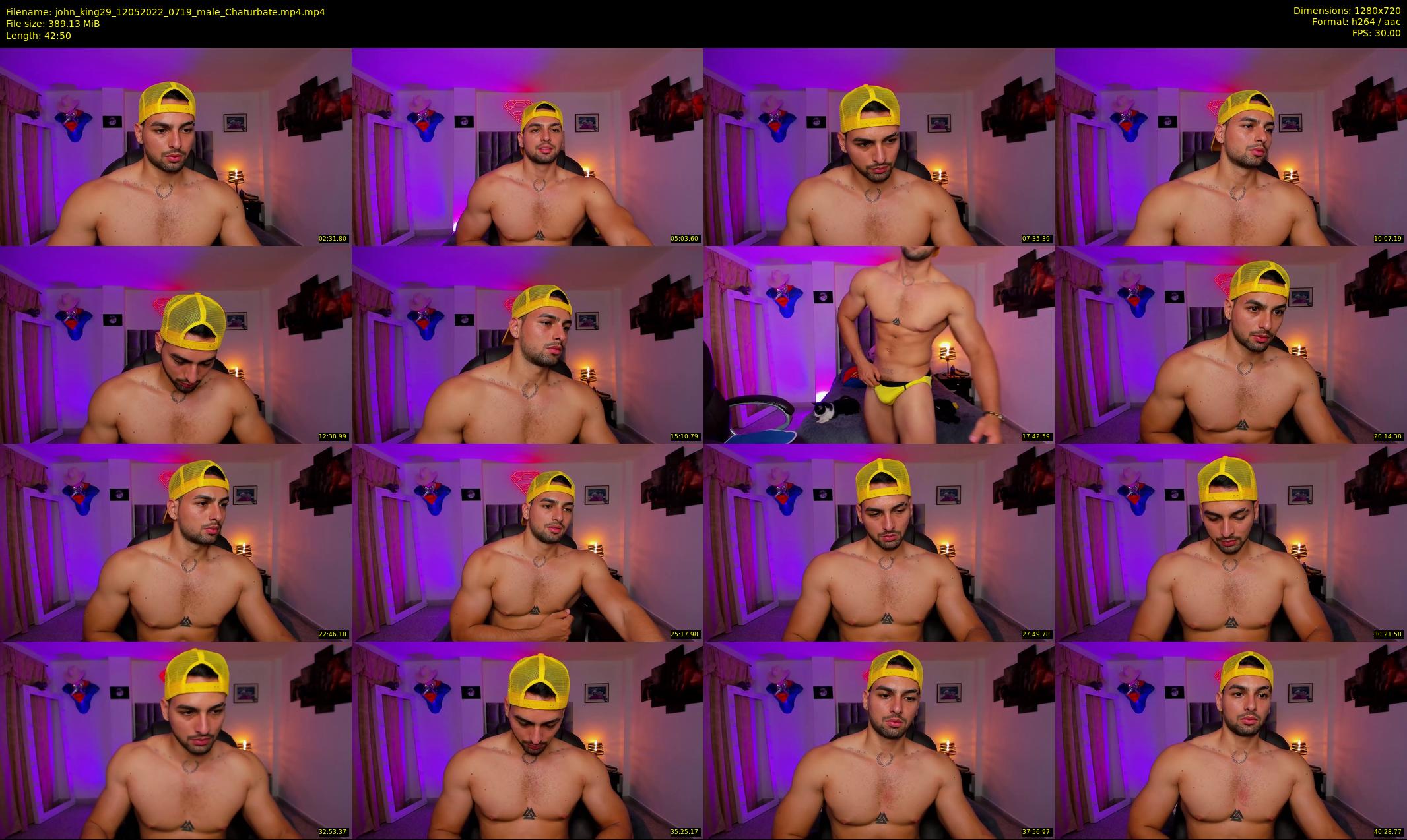 john_king29 — 43 minute Chaturbate male cam show recording, 720p, May 12, 2022