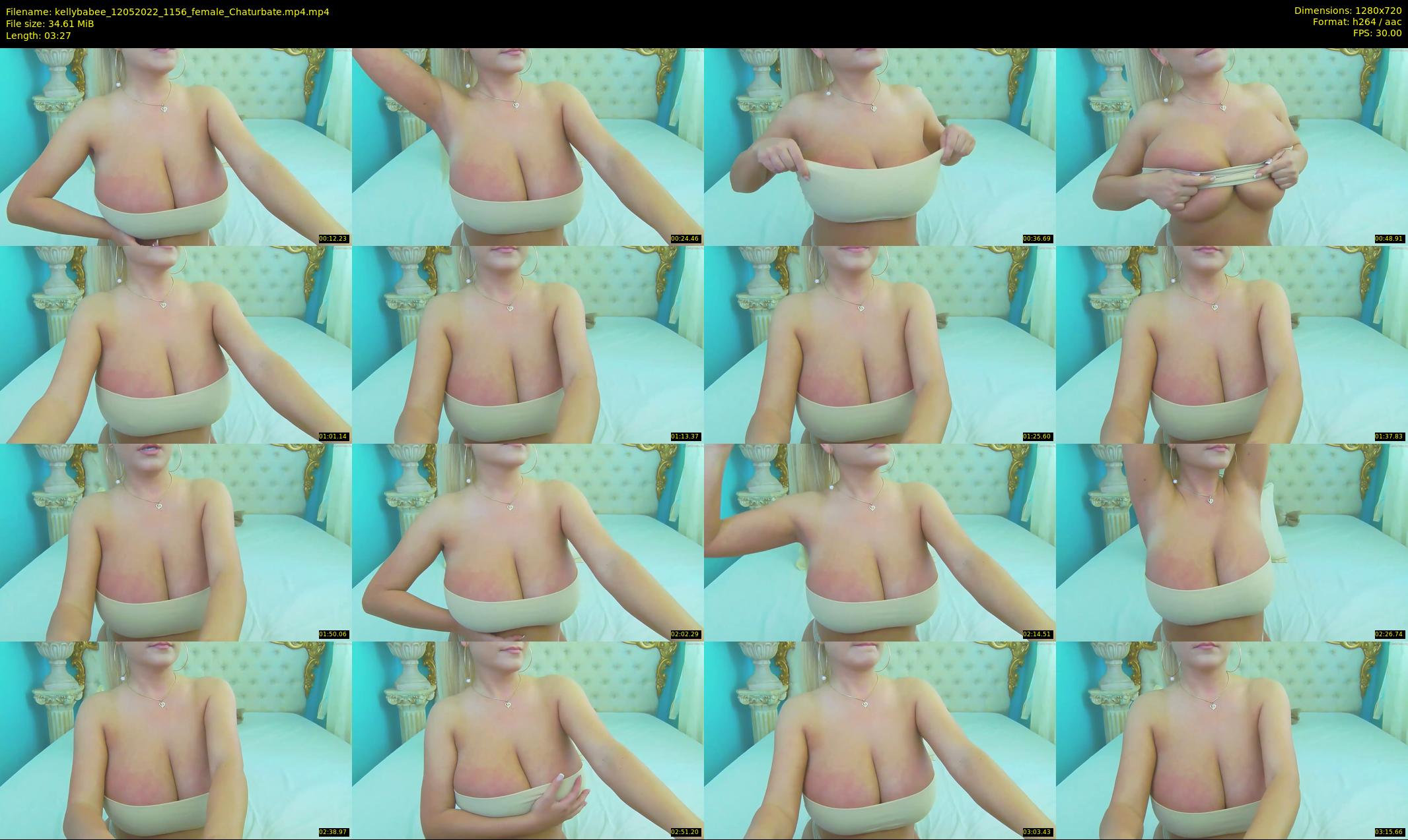kellybabee — 4 minute Chaturbate female cam show recording, 720p, May 12, 2022