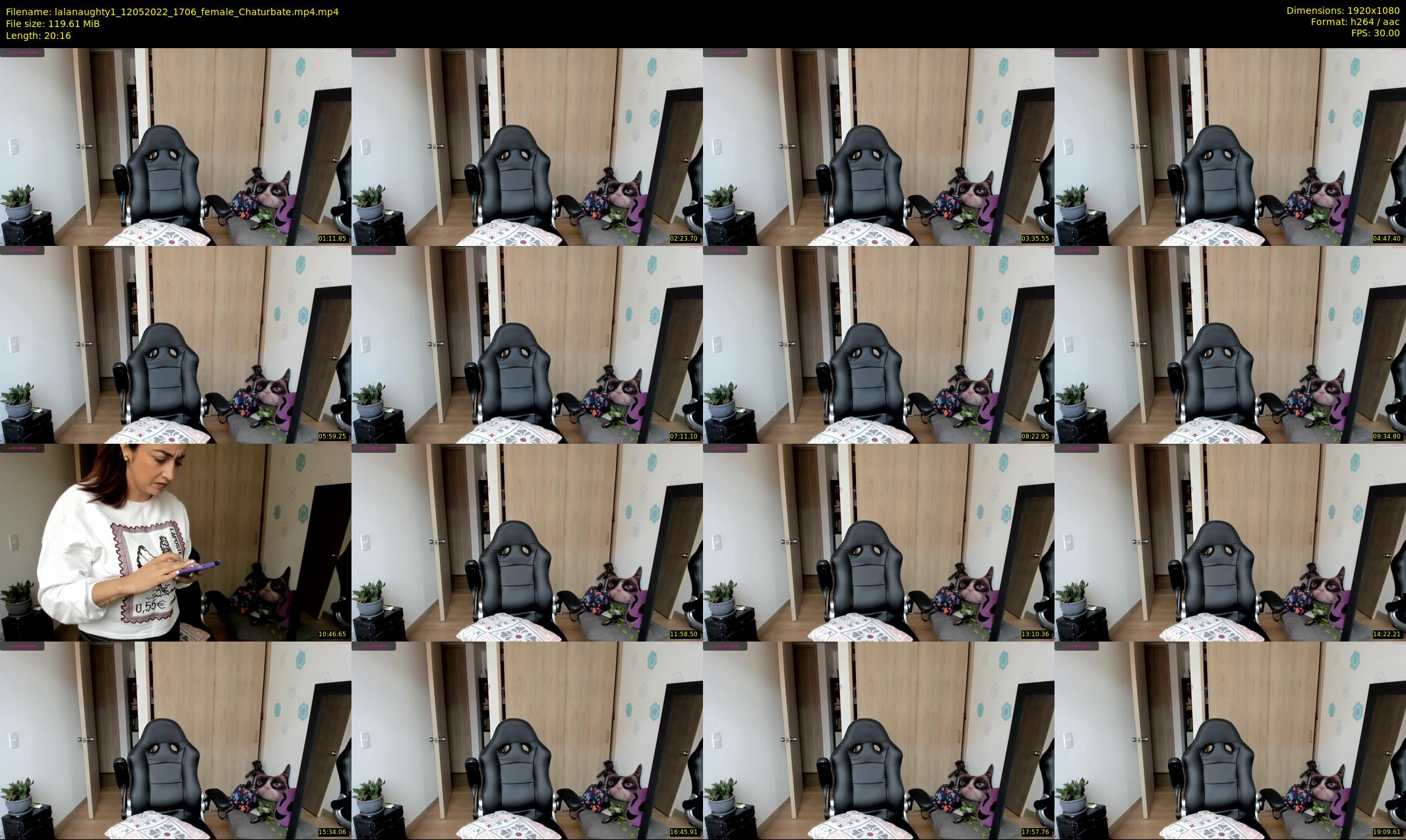 lalanaughty1 — 21 minute Chaturbate female cam show recording, 1080p, May 12, 2022