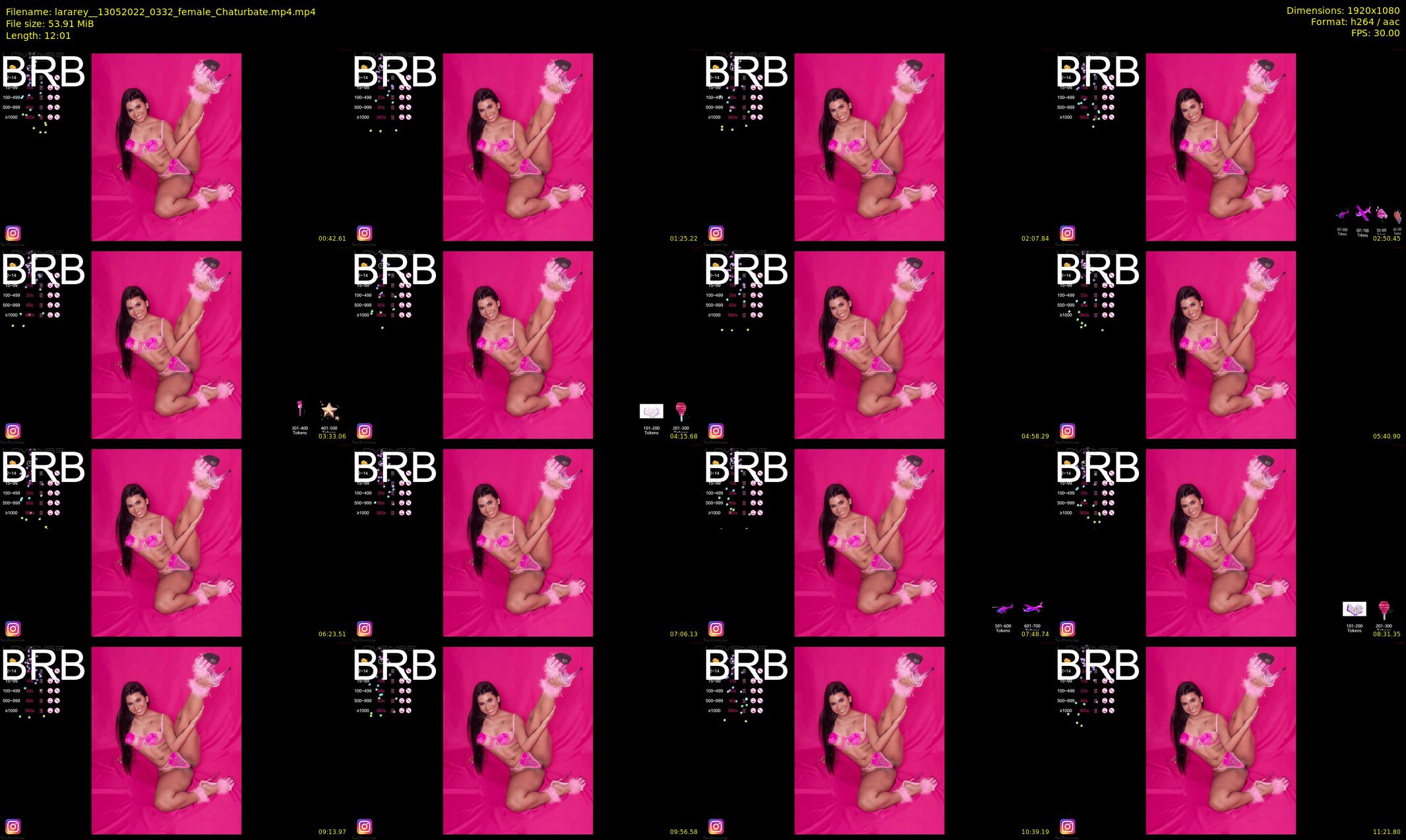 lararey_ — 13 minute Chaturbate female cam show recording, 1080p, May 13, 2022