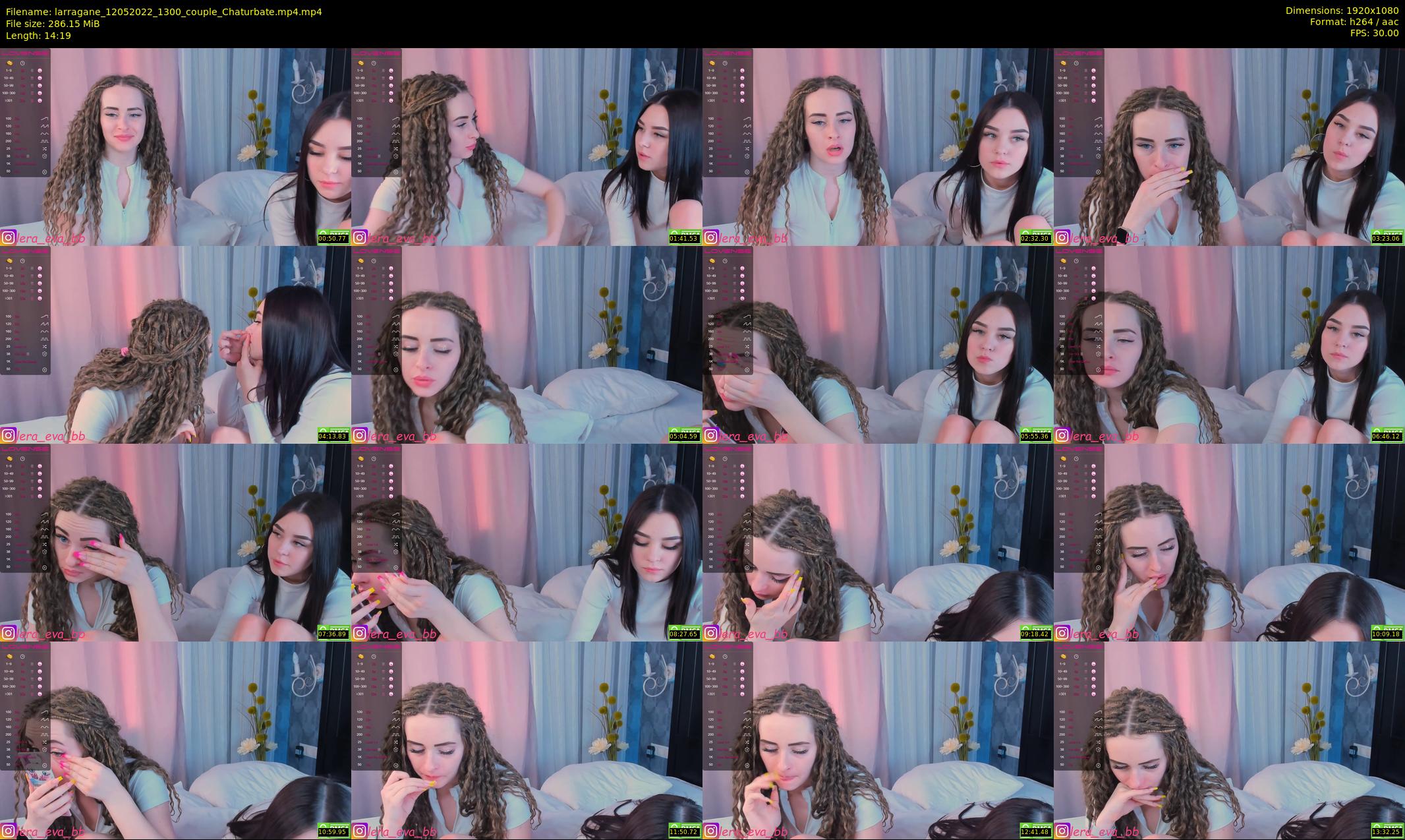 larragane — 15 minute Chaturbate couple cam show recording, 1080p, May 12, 2022
