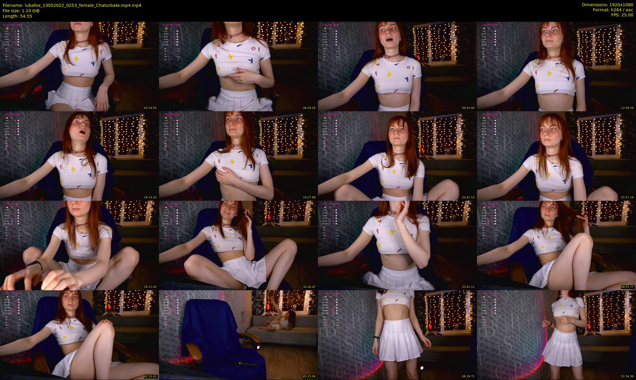 lubafox — 55 minute Chaturbate female cam show recording, 1080p, May 13, 2022