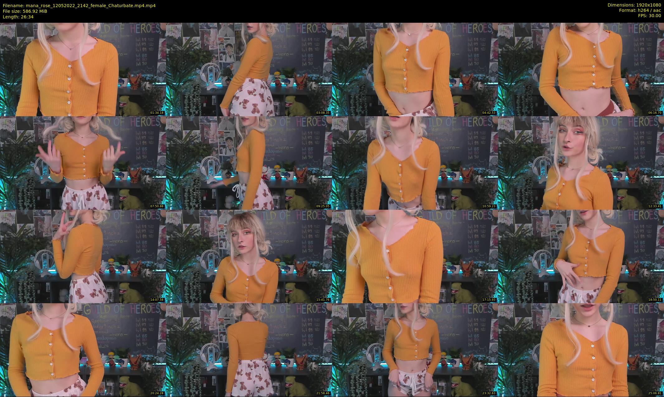 mana_rose — 27 minute Chaturbate female cam show recording, 1080p, May 12, 2022