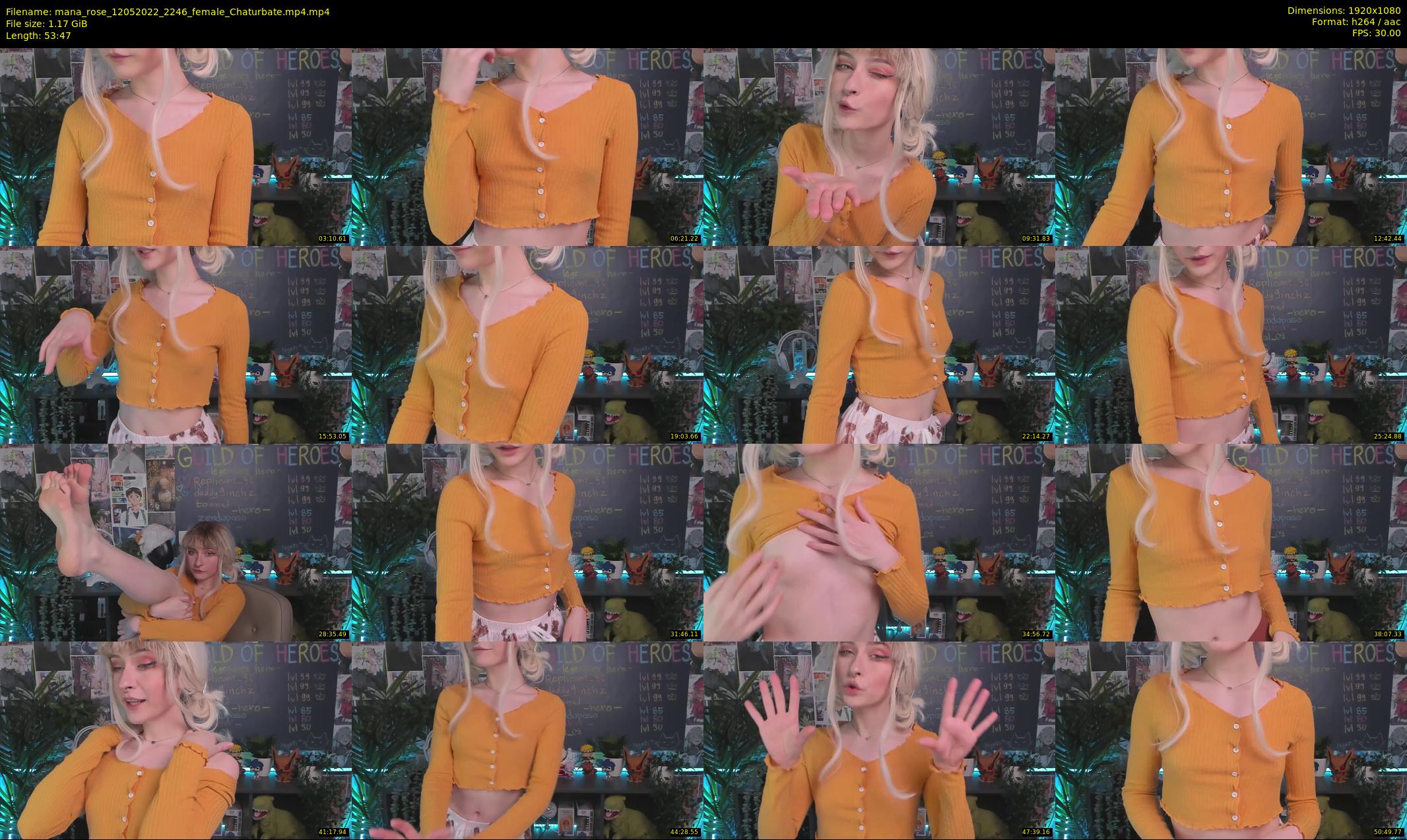 mana_rose — 54 minute Chaturbate female cam show recording, 1080p, May 12, 2022