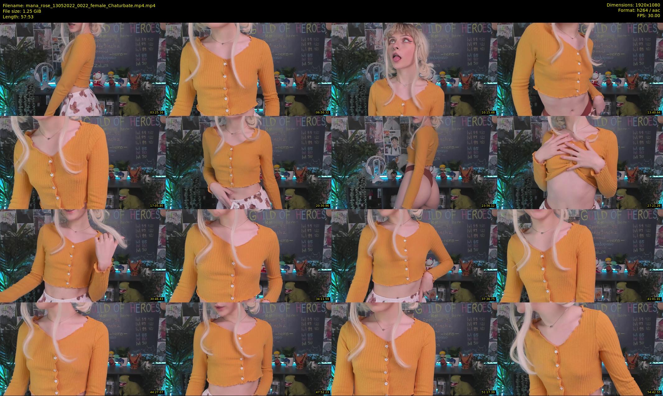 mana_rose — 58 minute Chaturbate female cam show recording, 1080p, May 13, 2022