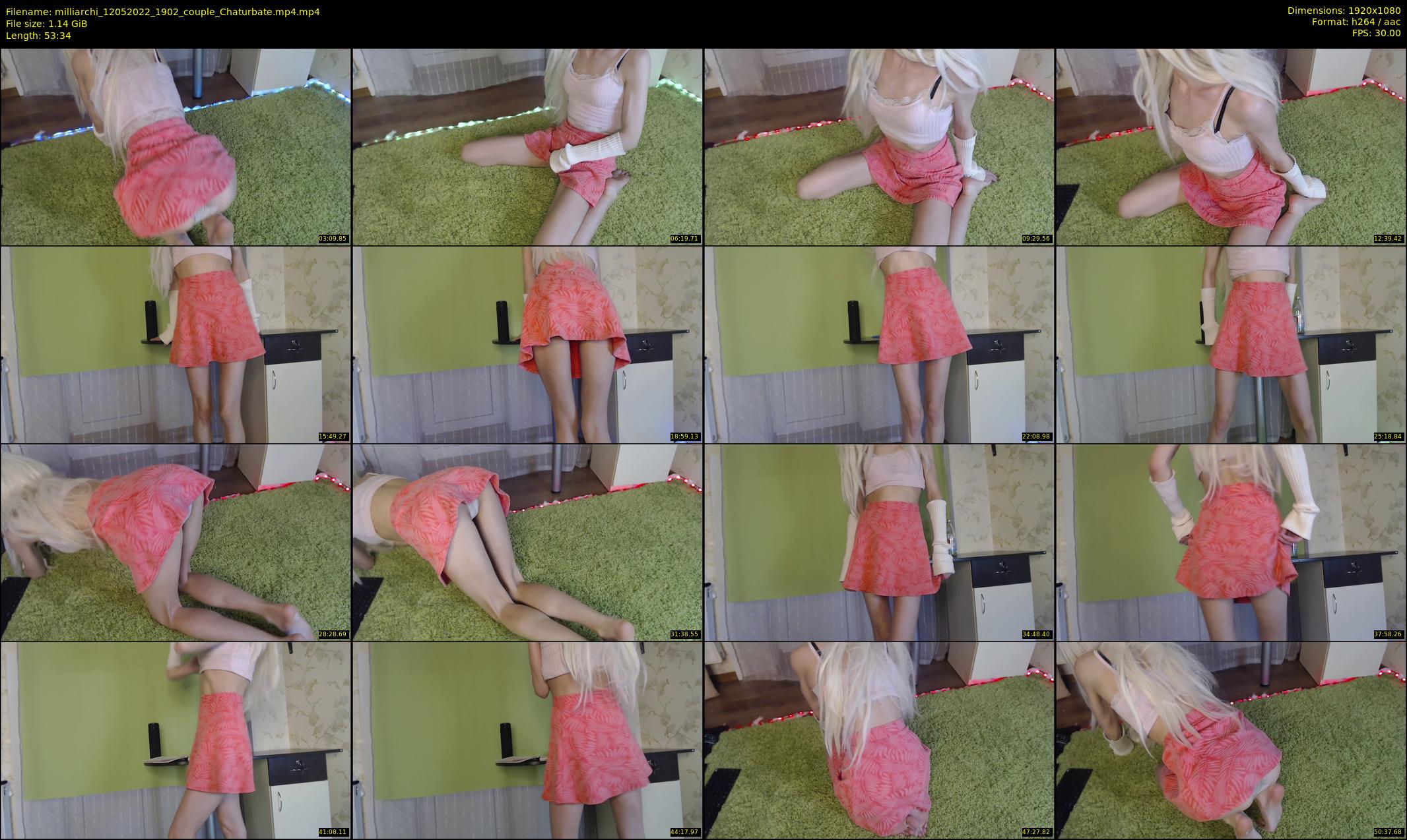 milliarchi — 54 minute Chaturbate couple cam show recording, 1080p, May 12, 2022