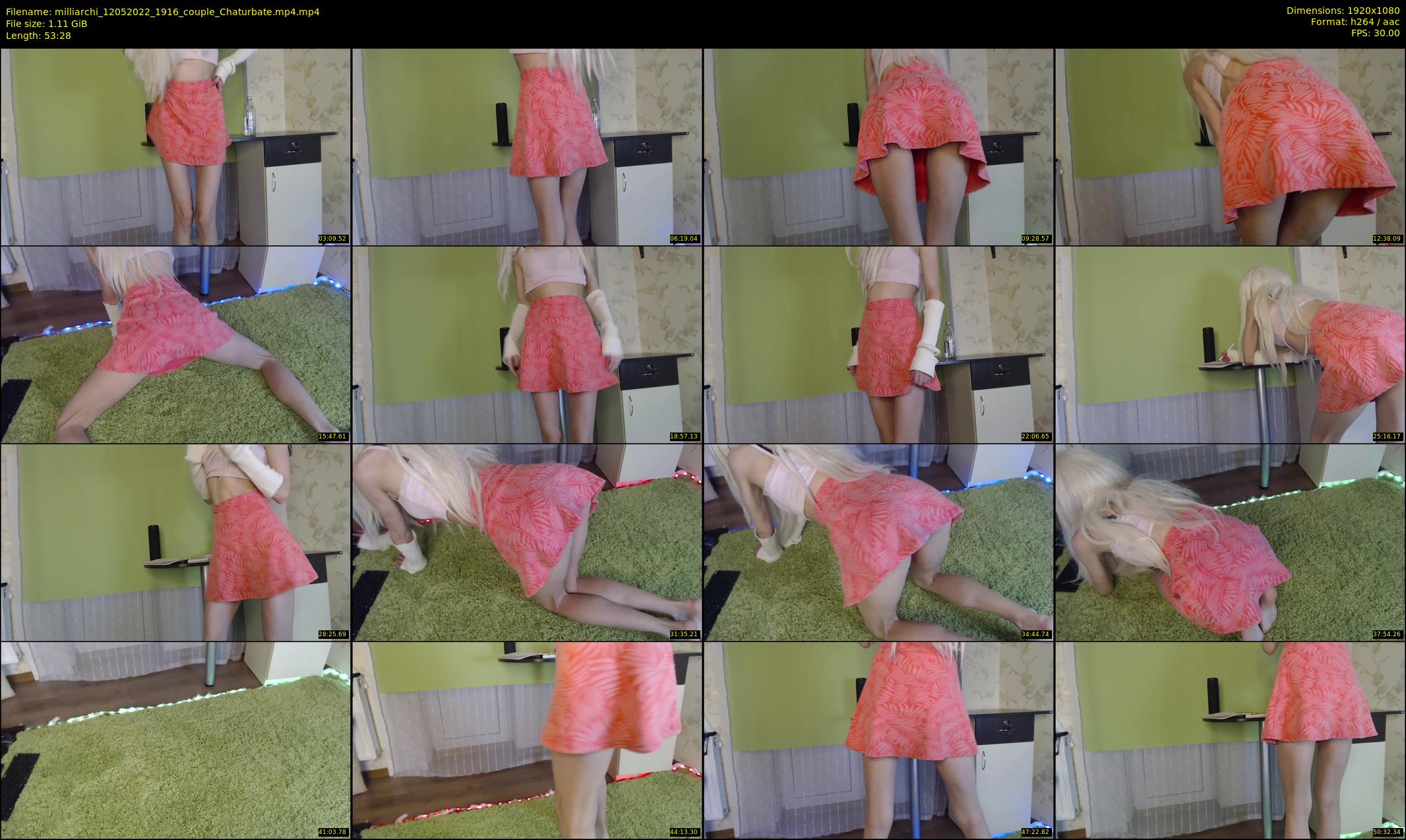 milliarchi — 54 minute Chaturbate couple cam show recording, 1080p, May 12, 2022