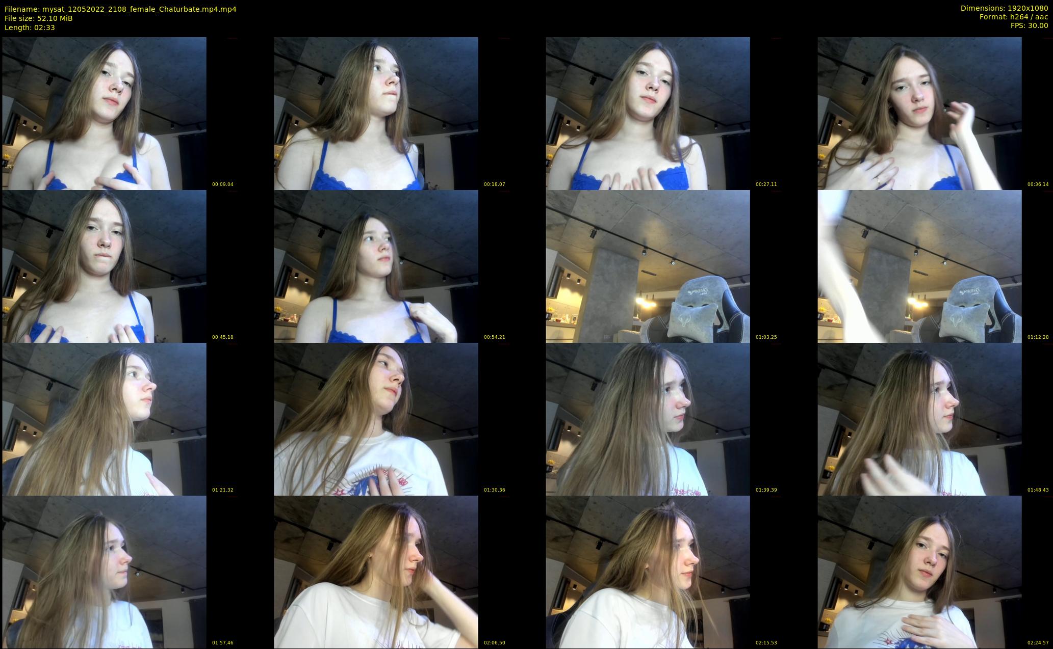 mysat — 3 minute Chaturbate female cam show recording, 1080p, May 12, 2022