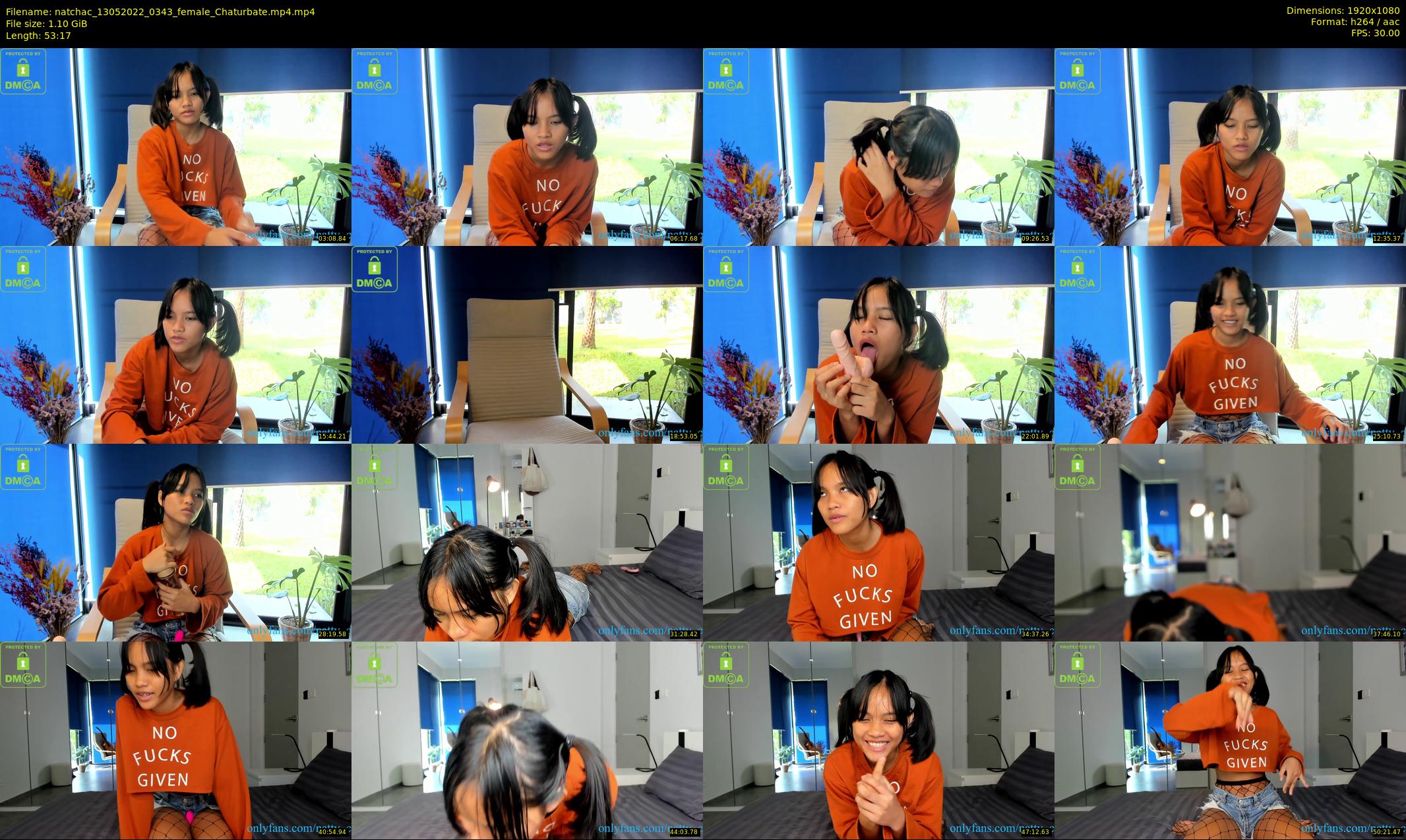 natchac — 54 minute Chaturbate female cam show recording, 1080p, May 13, 2022