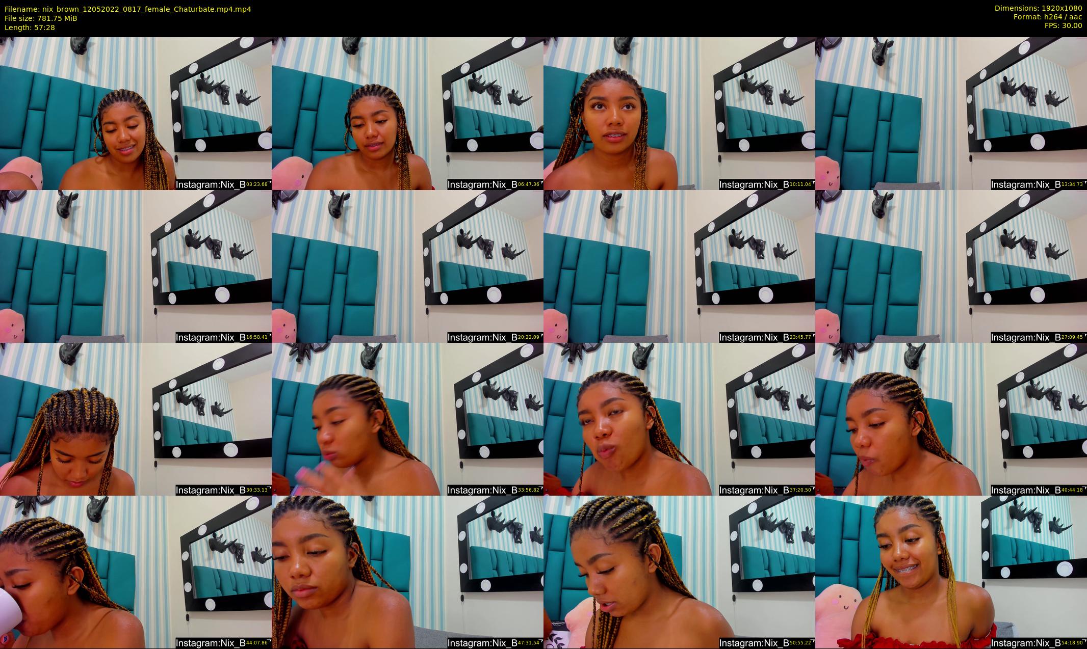 nix_brown — 58 minute Chaturbate female cam show recording, 1080p, May 12, 2022