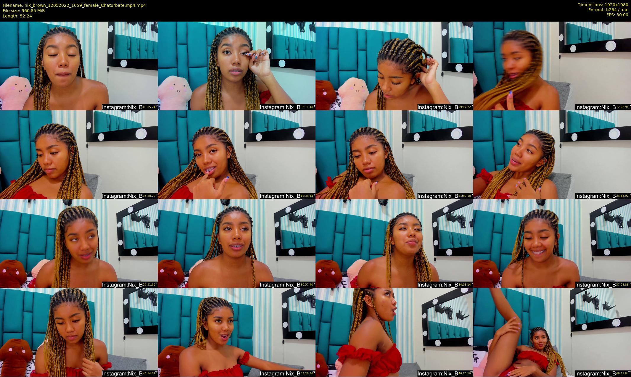 nix_brown — 53 minute Chaturbate female cam show recording, 1080p, May 12, 2022