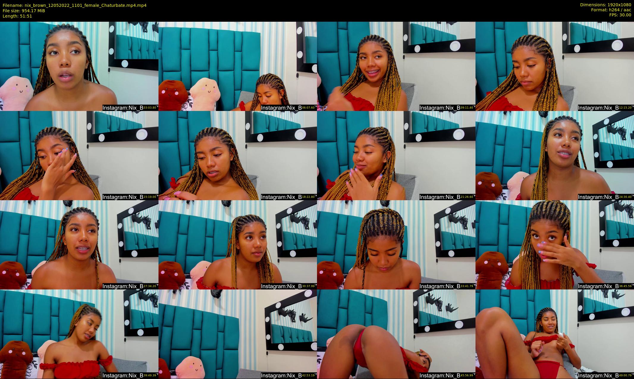 nix_brown — 52 minute Chaturbate female cam show recording, 1080p, May 12, 2022