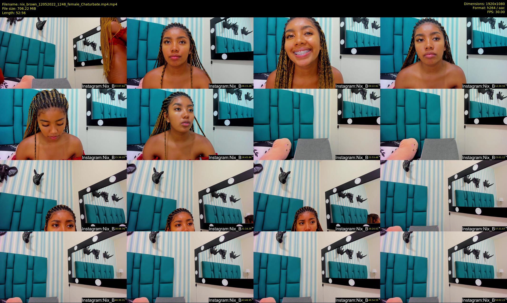 nix_brown — 53 minute Chaturbate female cam show recording, 1080p, May 12, 2022