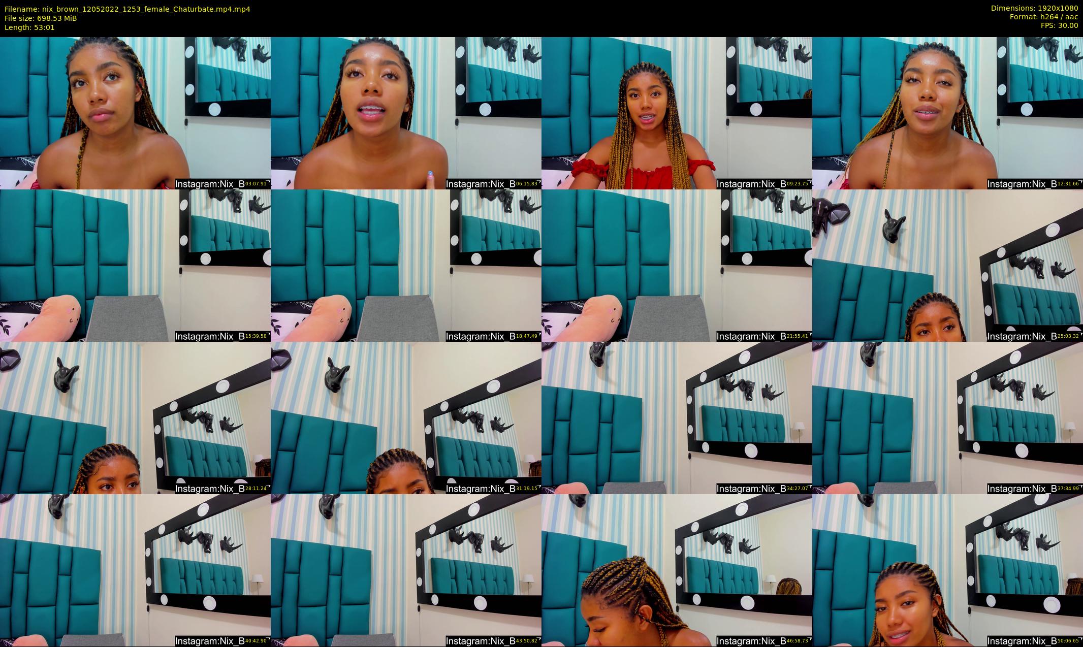 nix_brown — 54 minute Chaturbate female cam show recording, 1080p, May 12, 2022
