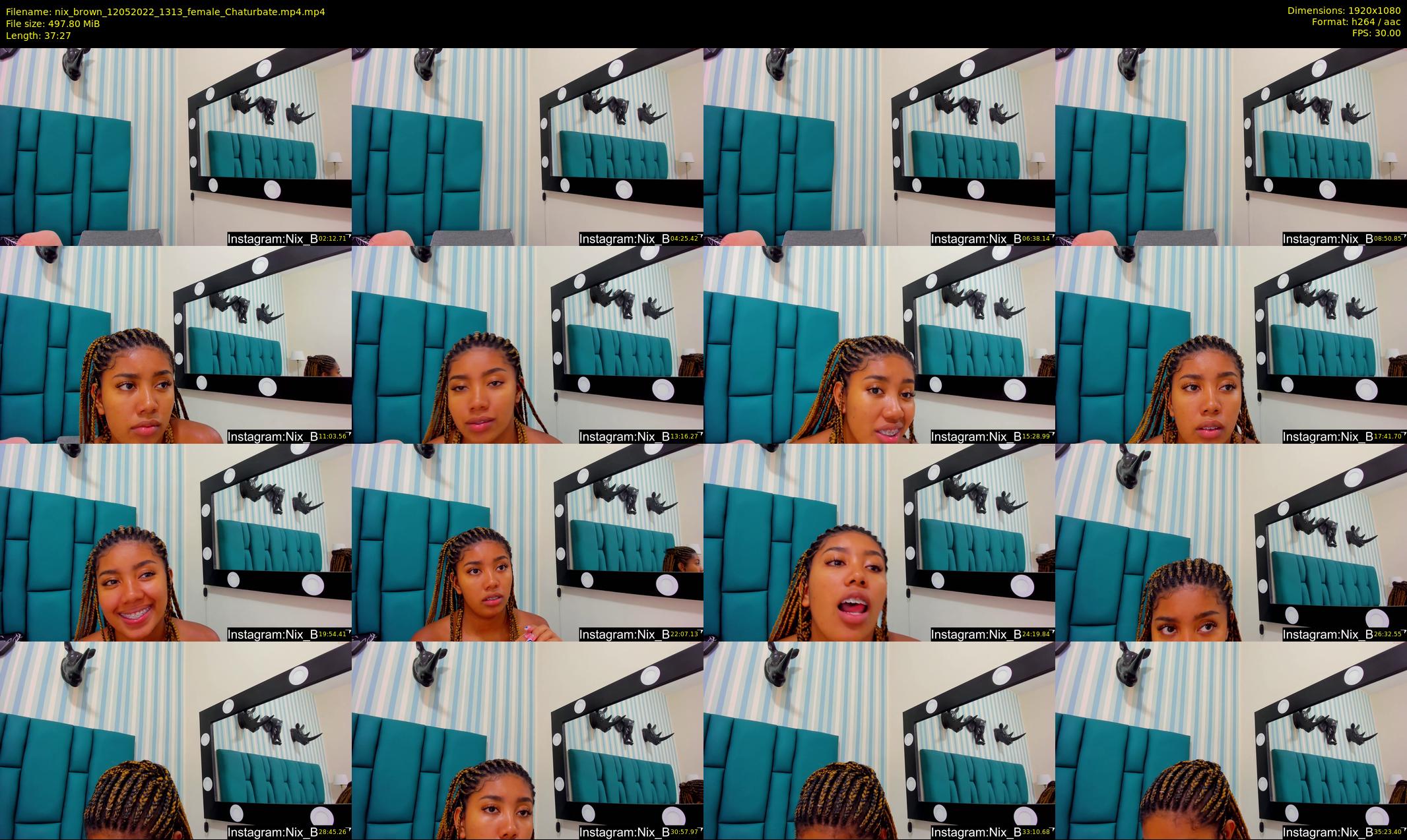 nix_brown — 38 minute Chaturbate female cam show recording, 1080p, May 12, 2022