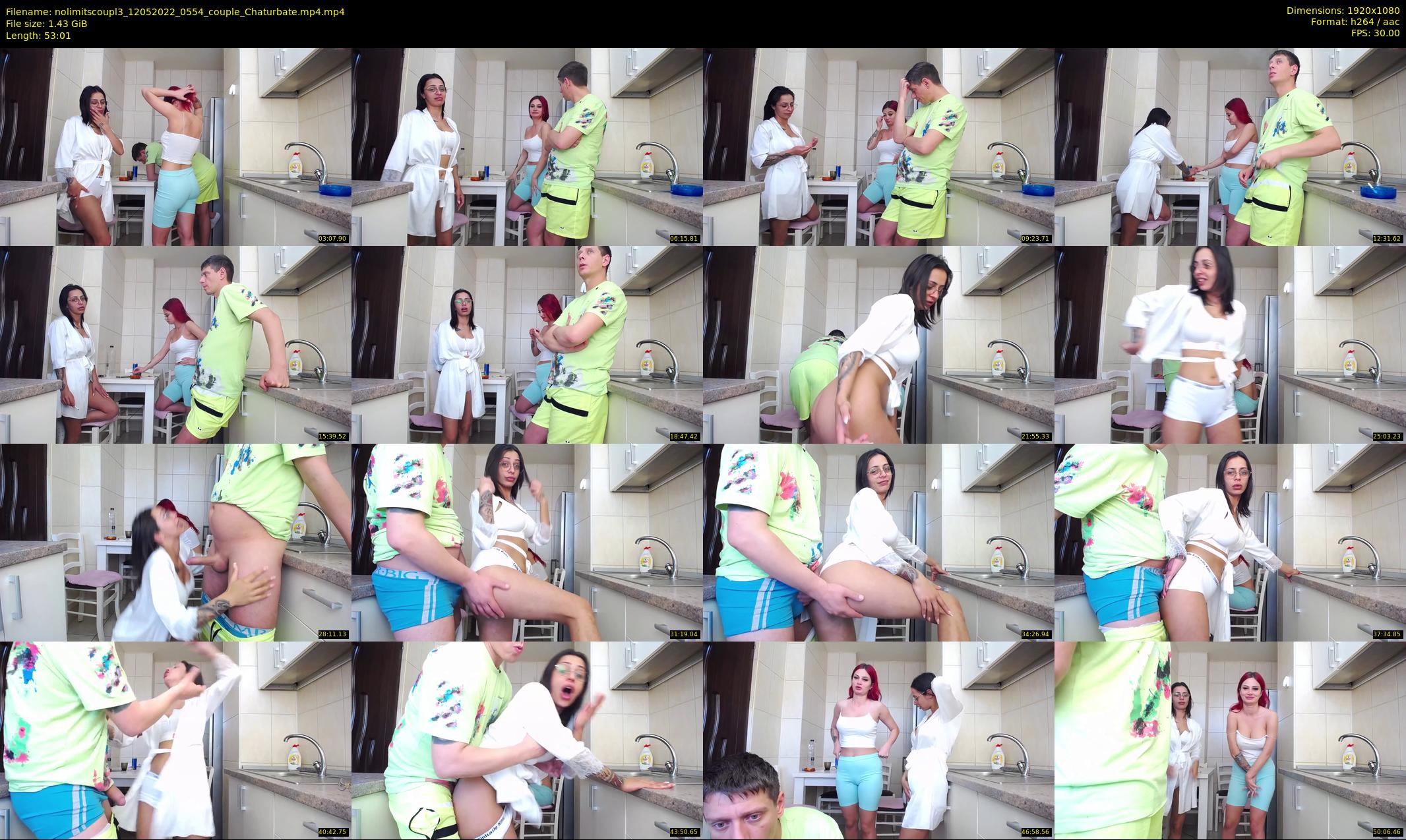 nolimitscoupl3 — 54 minute Chaturbate couple cam show recording, 1080p, May 12, 2022