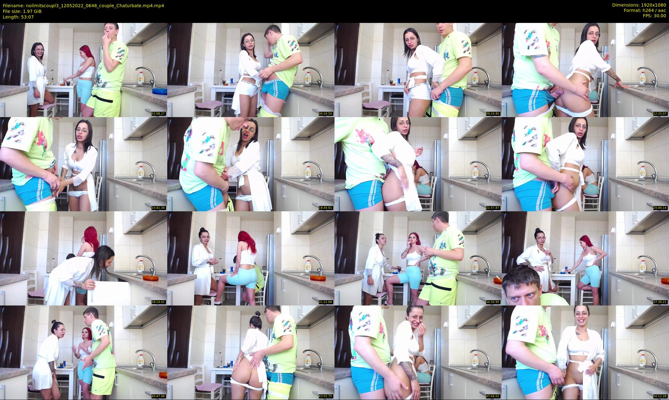 nolimitscoupl3 — 54 minute Chaturbate couple cam show recording, 1080p, May 12, 2022
