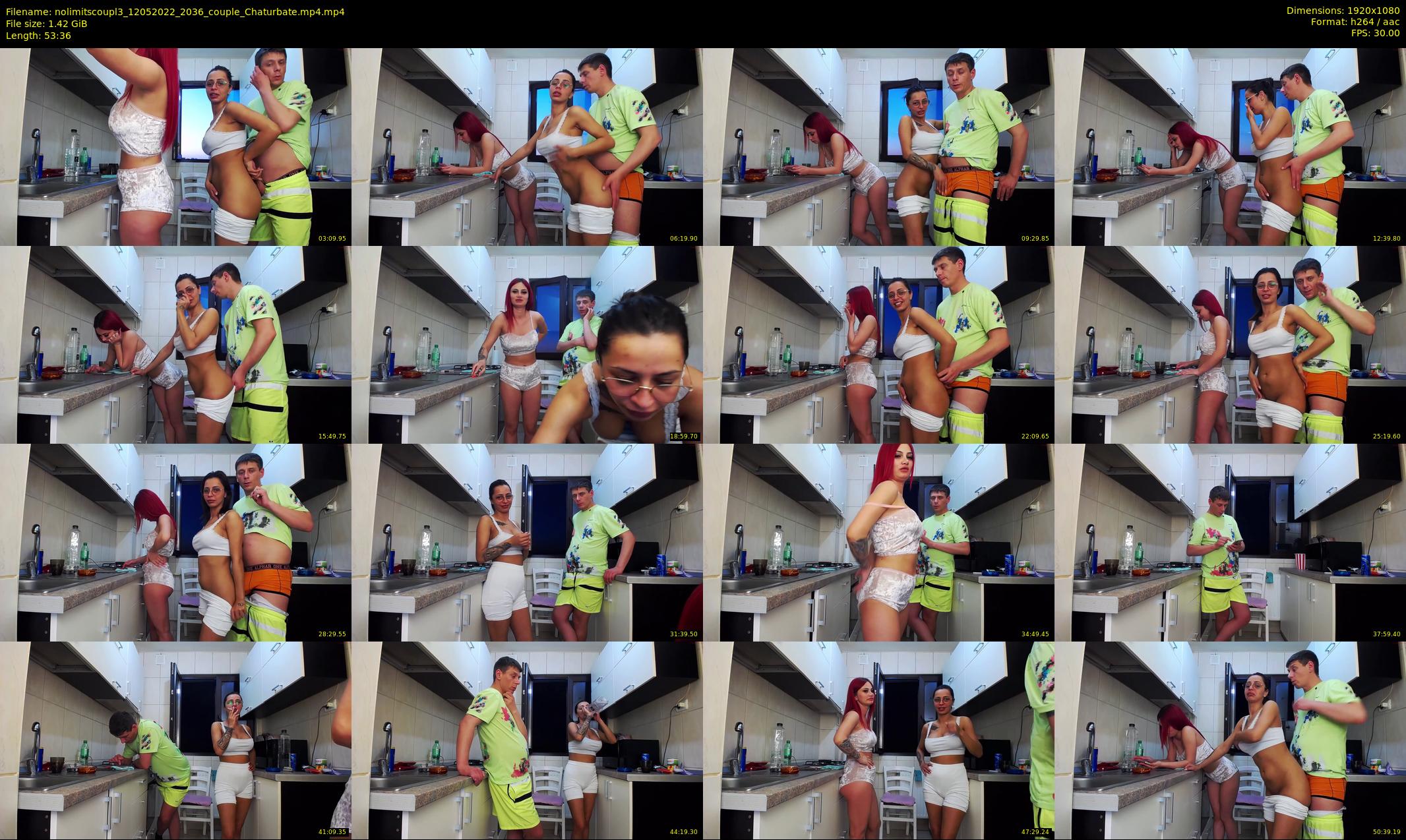 nolimitscoupl3 — 54 minute Chaturbate couple cam show recording, 1080p, May 12, 2022