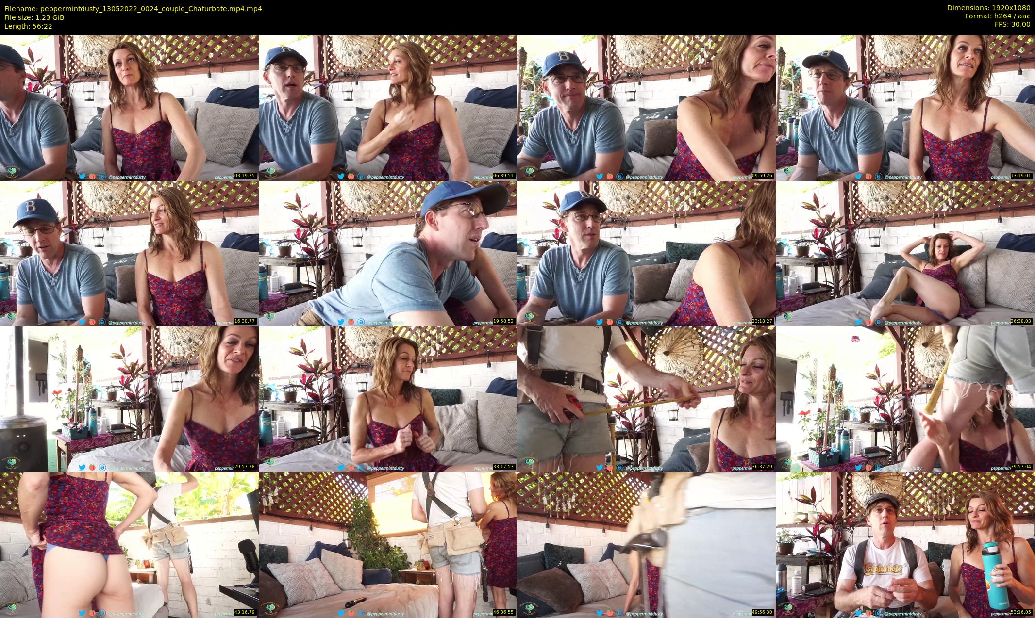peppermintdusty — 57 minute Chaturbate couple cam show recording, 1080p, May 13, 2022