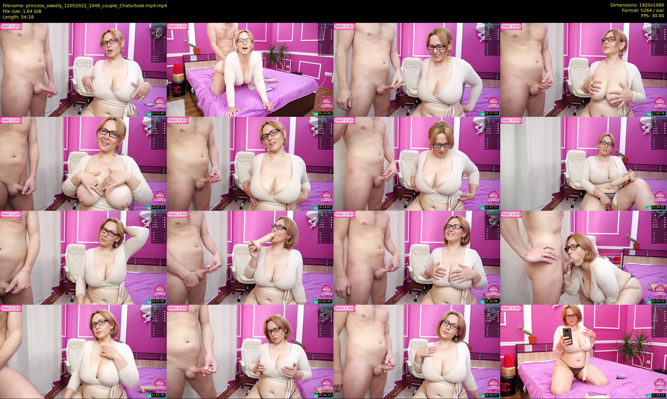 princess_sweety — 55 minute Chaturbate couple cam show recording, 1080p, May 12, 2022