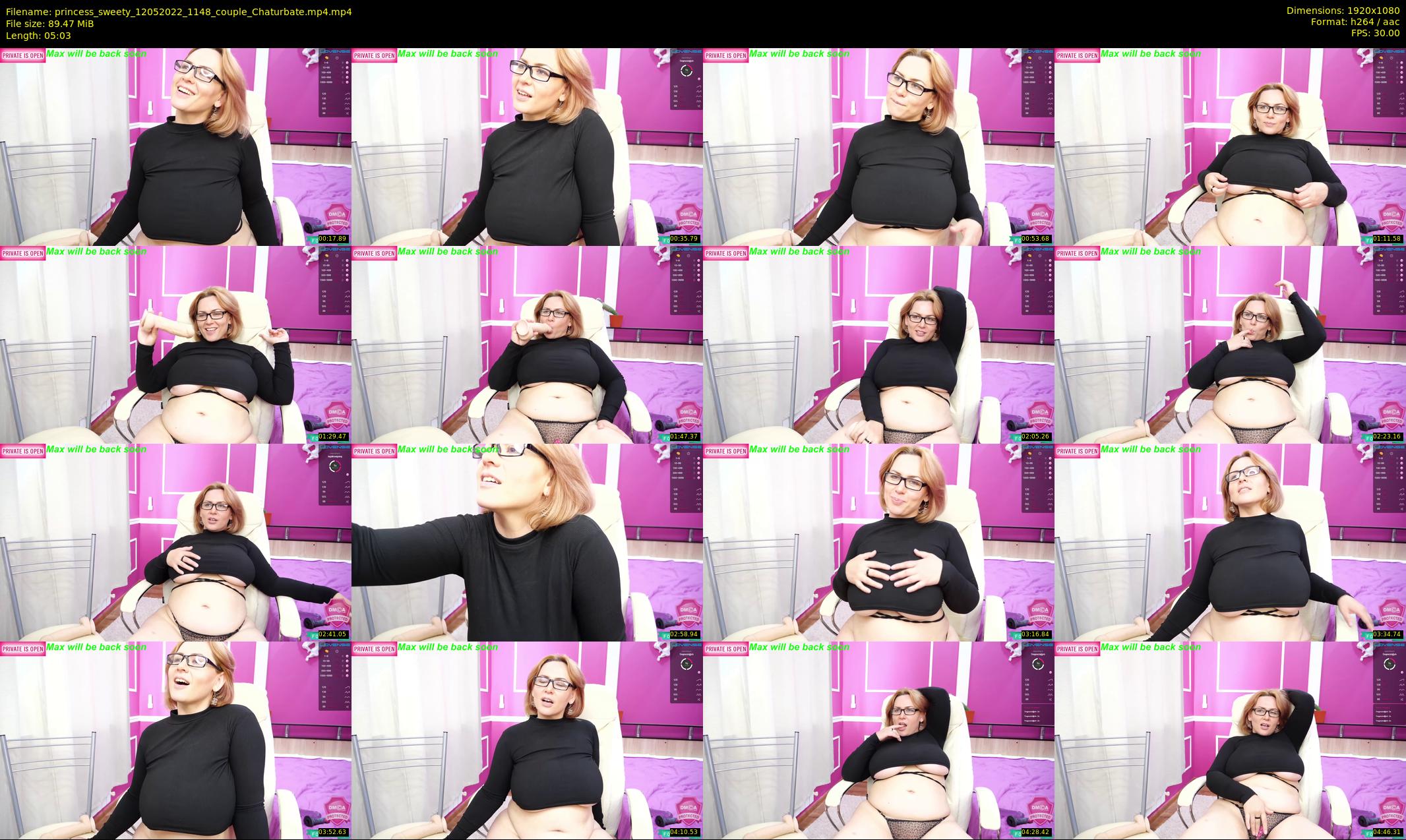 princess_sweety — 6 minute Chaturbate couple cam show recording, 1080p, May 12, 2022