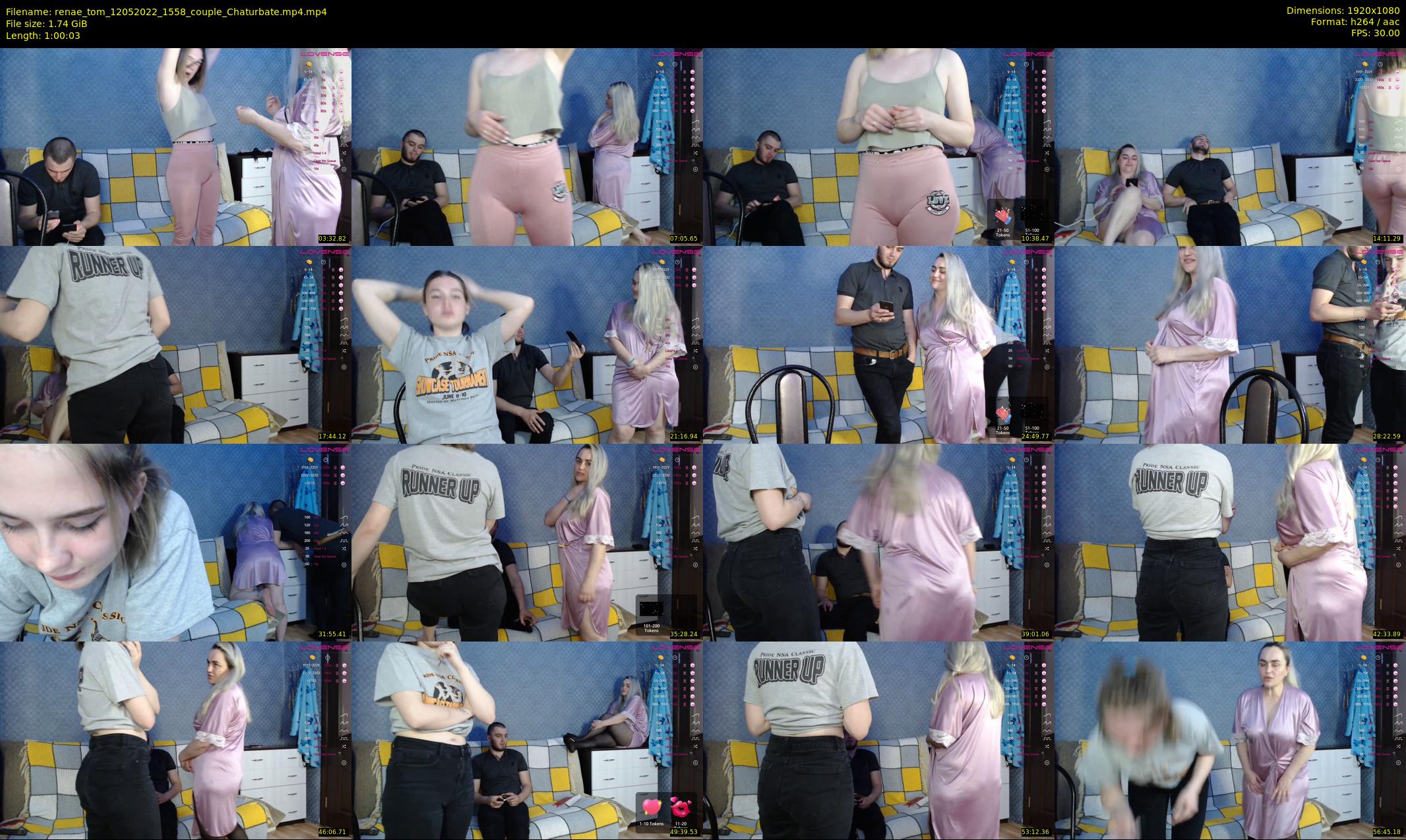 renae_tom — 61 minute Chaturbate couple cam show recording, 1080p, May 12, 2022