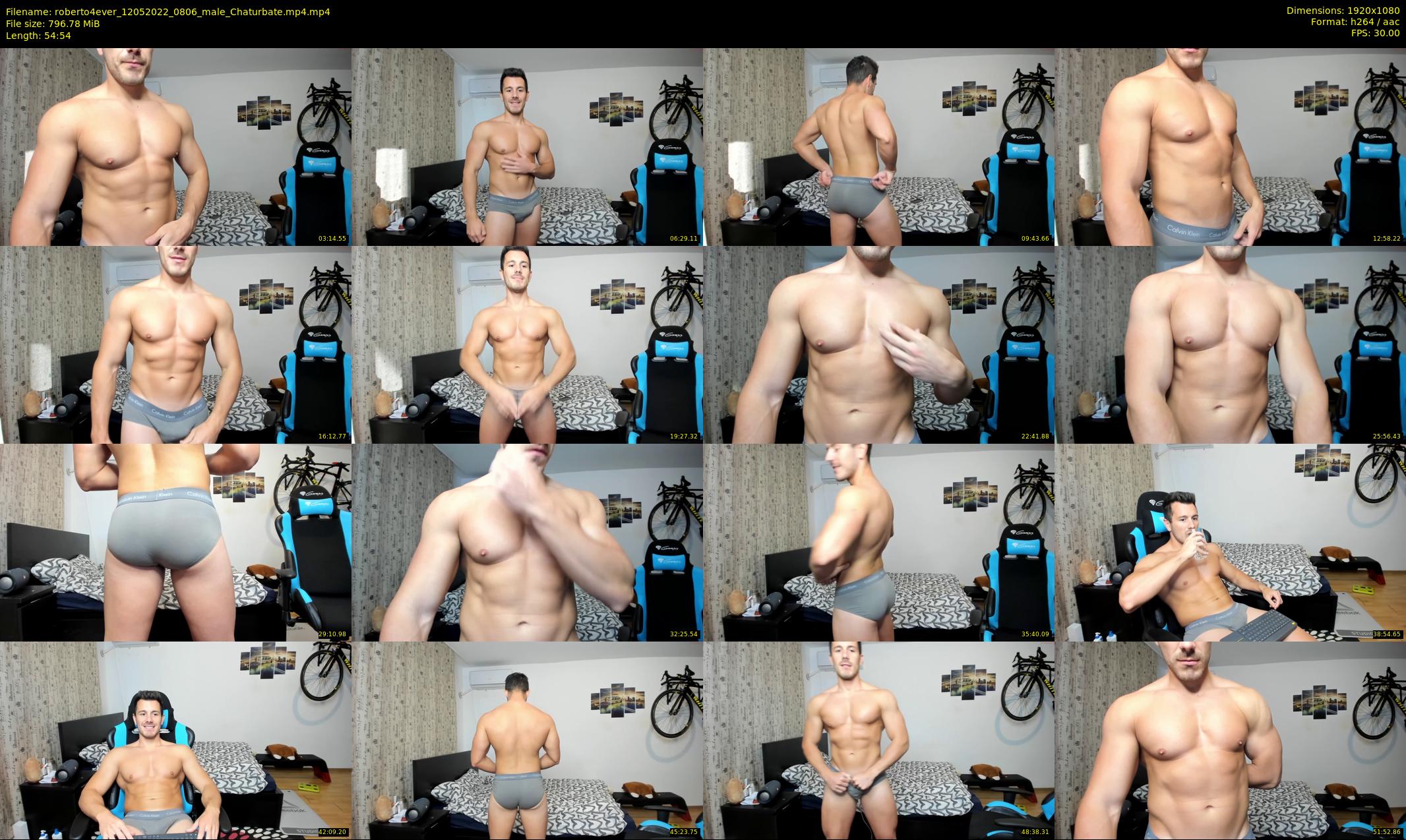roberto4ever — 55 minute Chaturbate male cam show recording, 1080p, May 12, 2022
