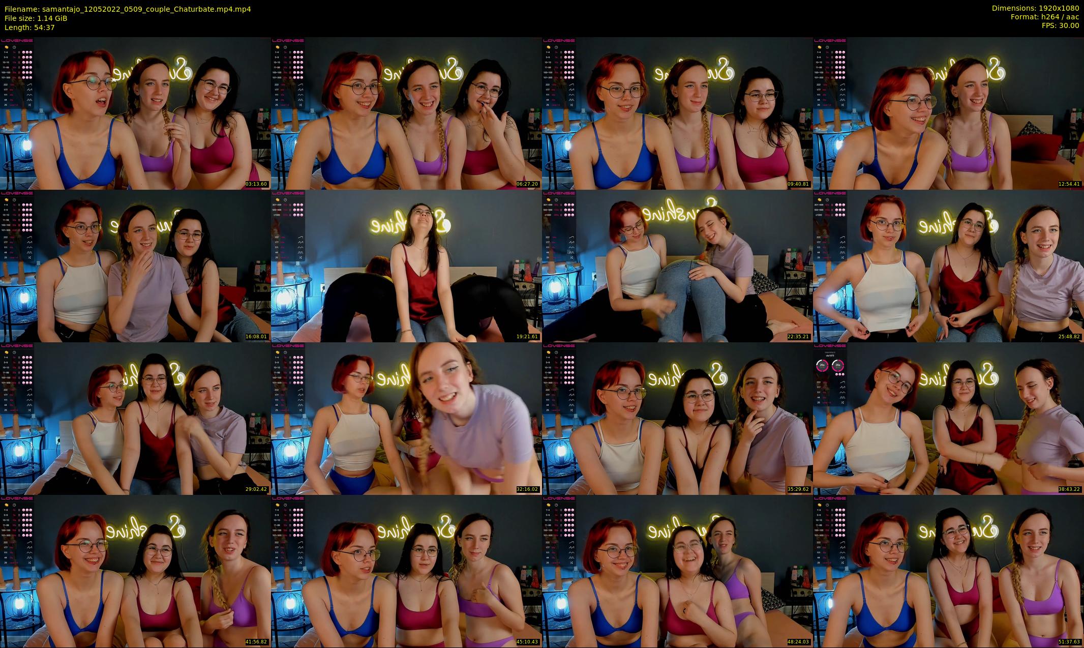 samantajo — 55 minute Chaturbate female cam show recording, 1080p, May 12, 2022