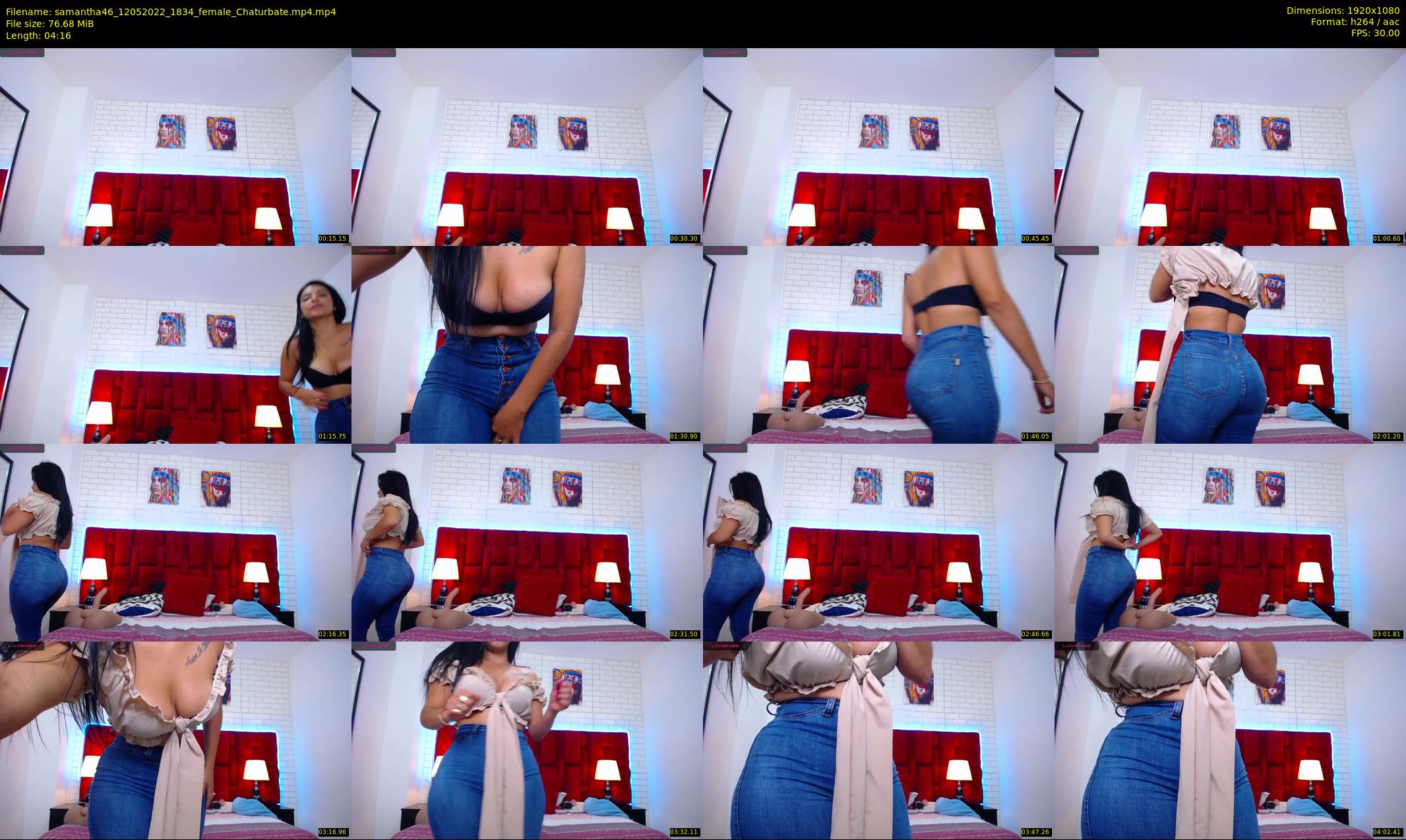 samantha46 — 5 minute Chaturbate female cam show recording, 1080p, May 12, 2022