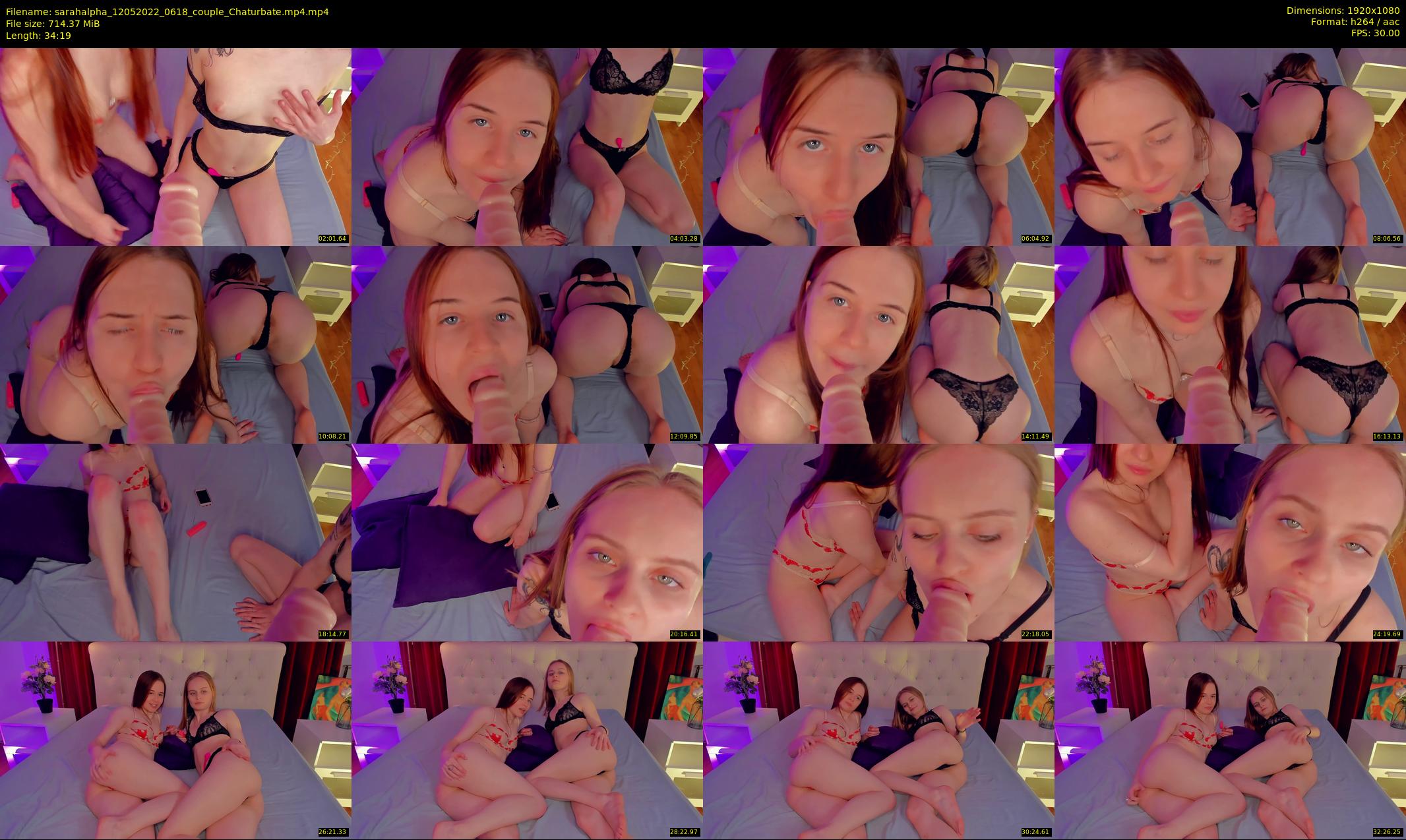 sarahalpha — 35 minute Chaturbate couple cam show recording, 1080p, May 12, 2022