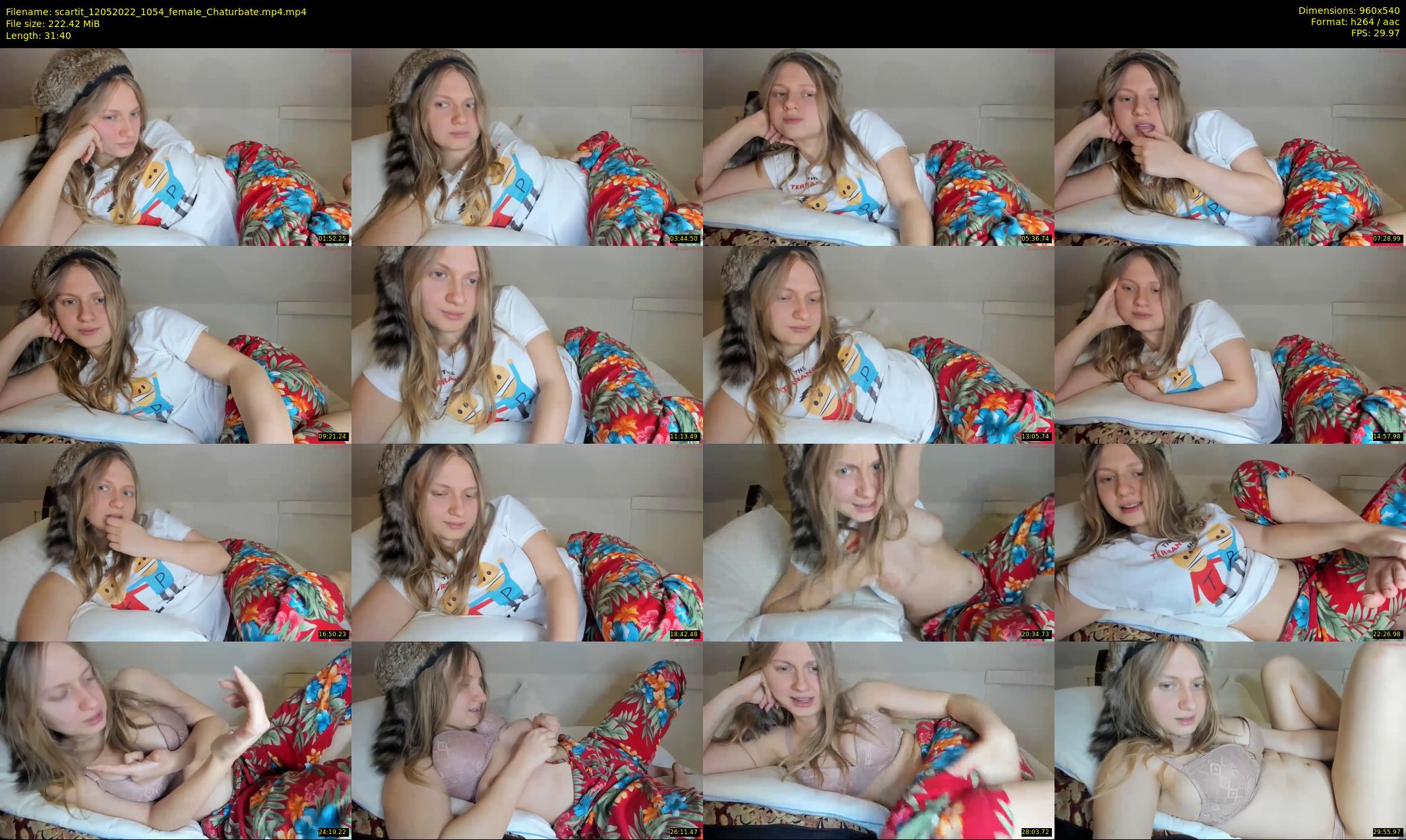 scartit — 32 minute Chaturbate female cam show recording, 480p, May 12, 2022