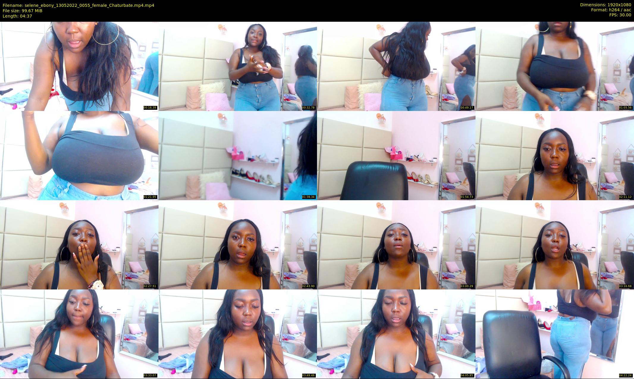 selene_ebony — 5 minute Chaturbate female cam show recording, 1080p, May 13, 2022