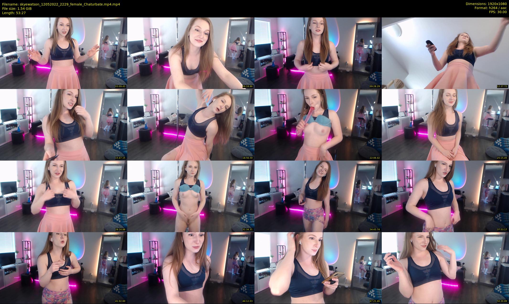skyewatson — 54 minute Chaturbate female cam show recording, 1080p, May 12, 2022