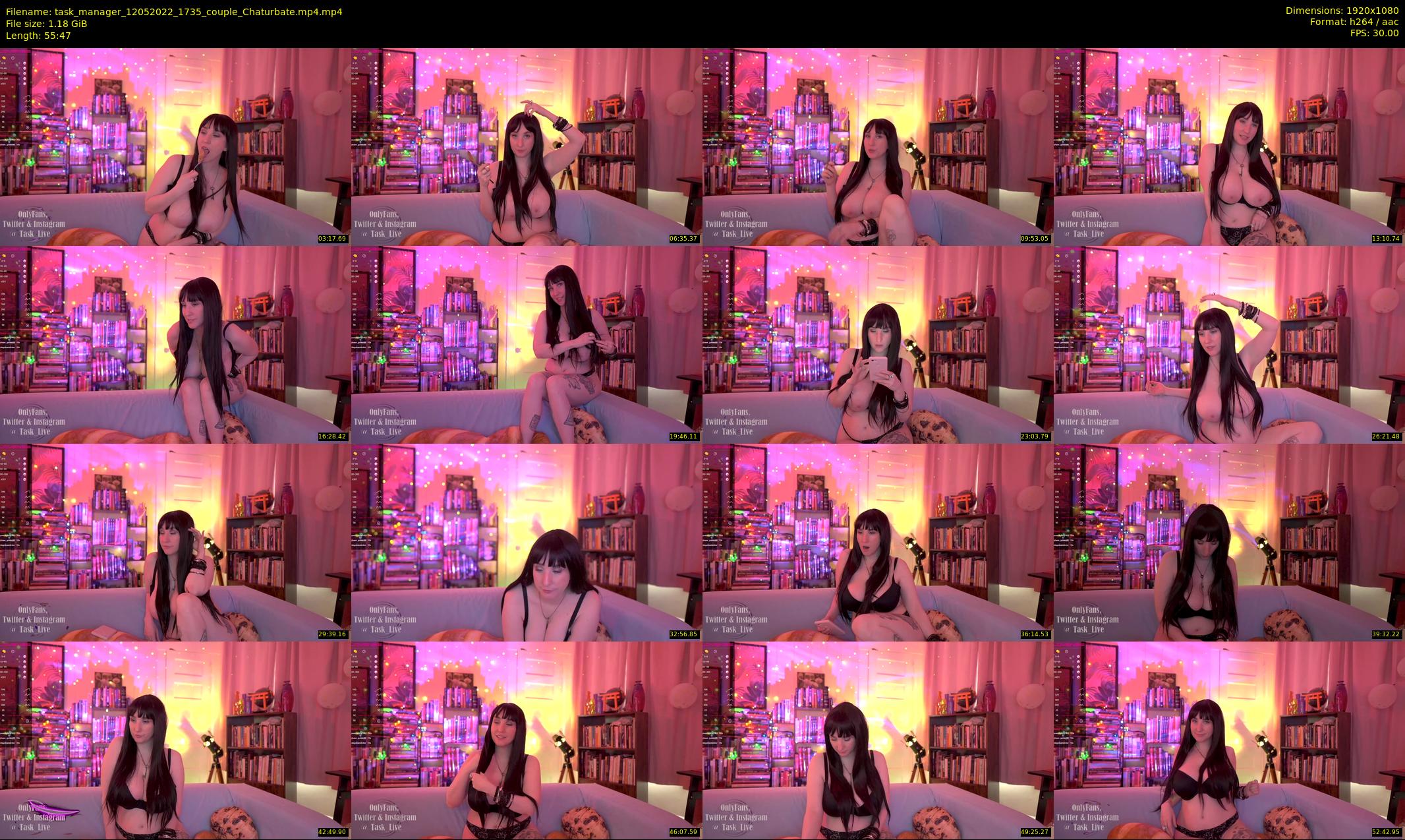 task_manager — 56 minute Chaturbate couple cam show recording, 1080p, May 12, 2022